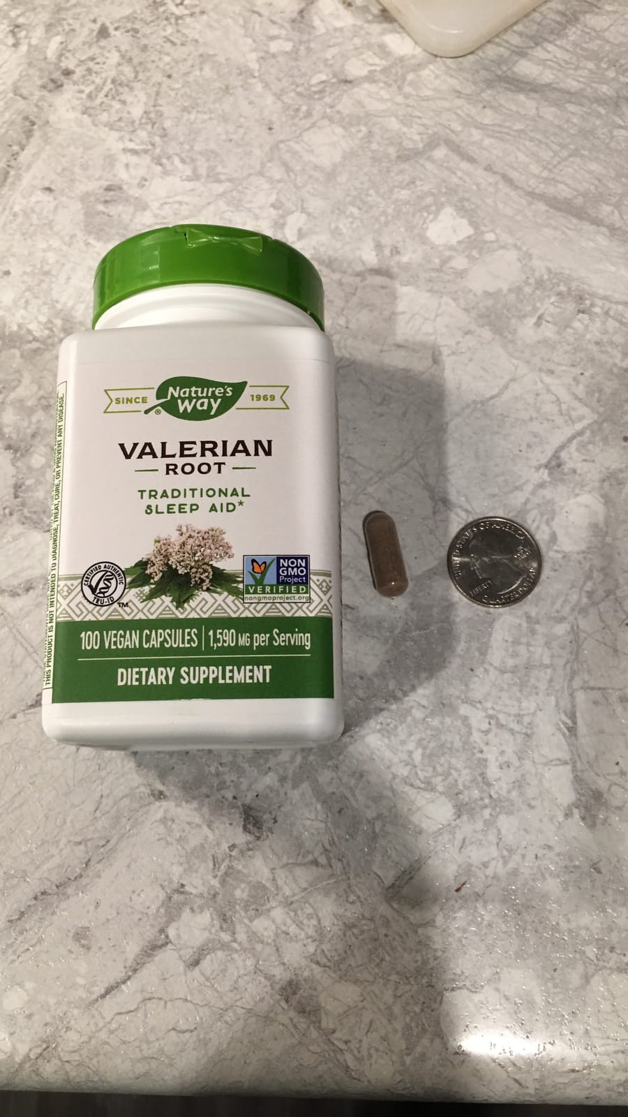 Nature's Way Valerian Root, Traditional Sleep Support*, Non-GMO Project Verified, Gluten Free, Vegan, 100 Capsules customer photo 2
