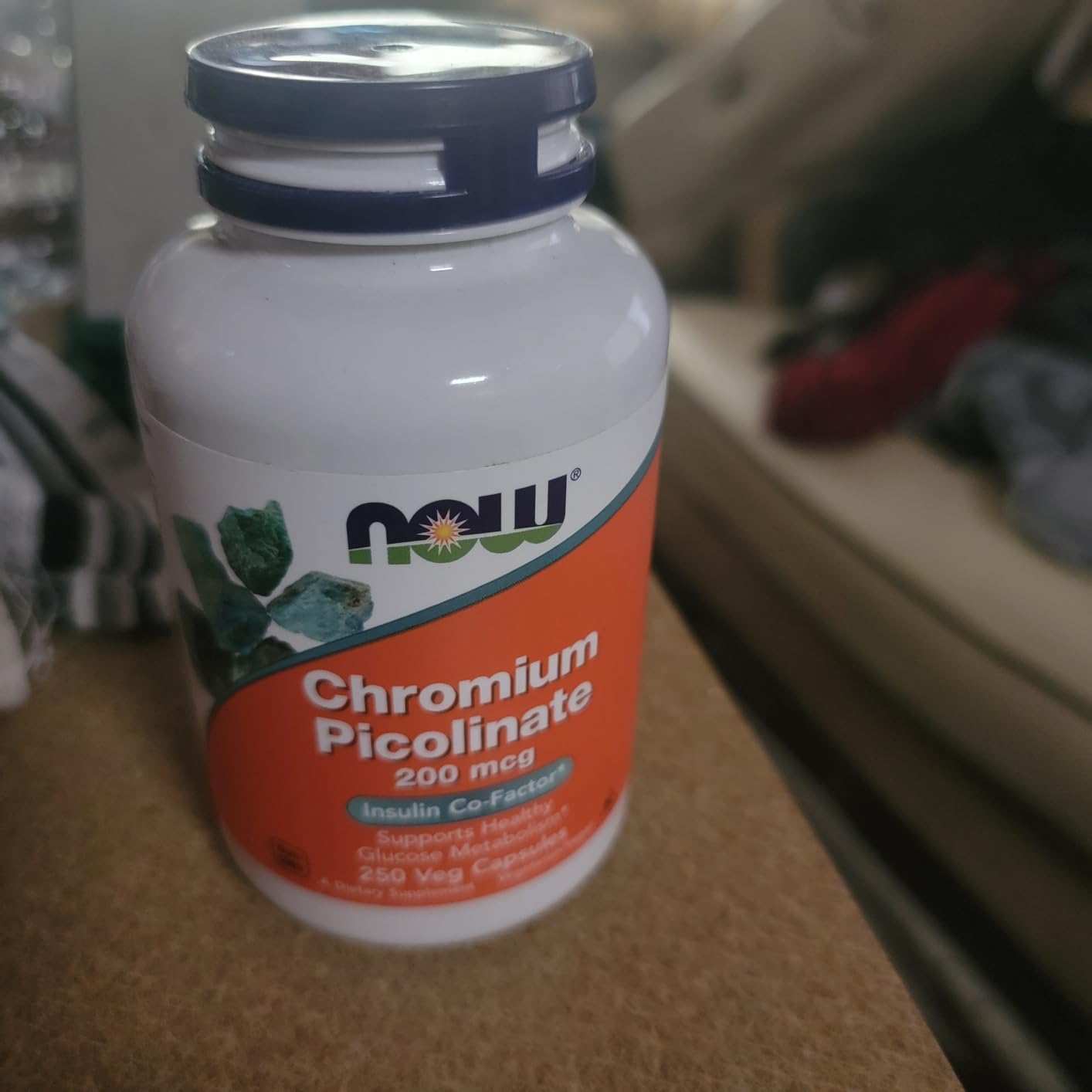 NOW Supplements, Chromium Picolinate 200 mcg, 250 Veg Caps customer photo 1