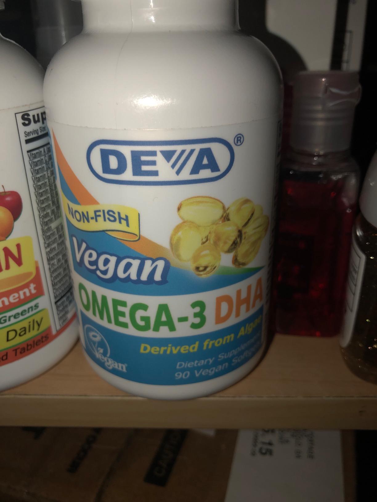DEVA Vegan Omega-3 DHA Supplement, Once-Per-Day Softgel 200 MG, Carrageenan Free, Gelatin Free, Non-Fish, Algae Oil, Omega-3 Fatty Acids - 90 Softgels customer photo 1