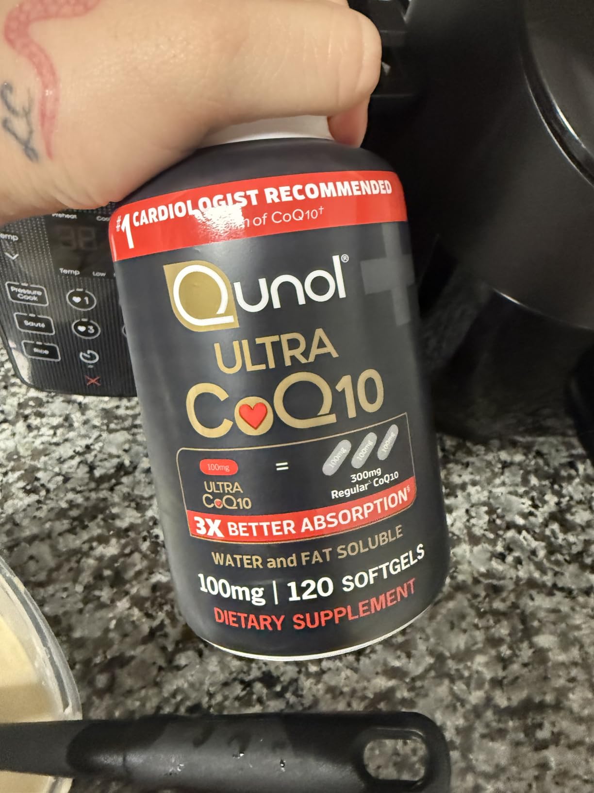 Qunol Ultra CoQ10 100mg, 3X Better Absorption, Antioxidant, 120 Softgels customer photo 2