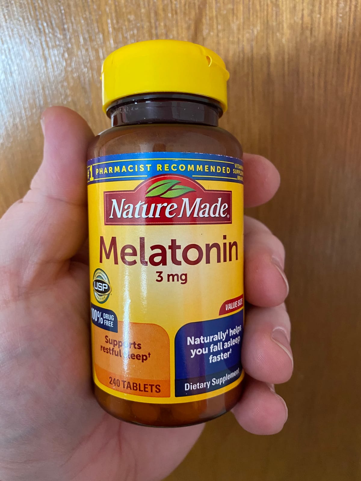 Nature Made Melatonin 3mg Sleep Aids for Adults, 240 Tablets customer photo 2