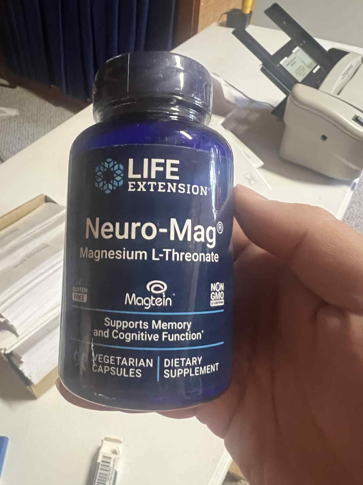 Neuro-Mag Magnesium L-Threonate, Memory Health, Quick Thinking, Cognitive Health Support, Vegetarian, 90 Vegetarian Capsules customer photo 2