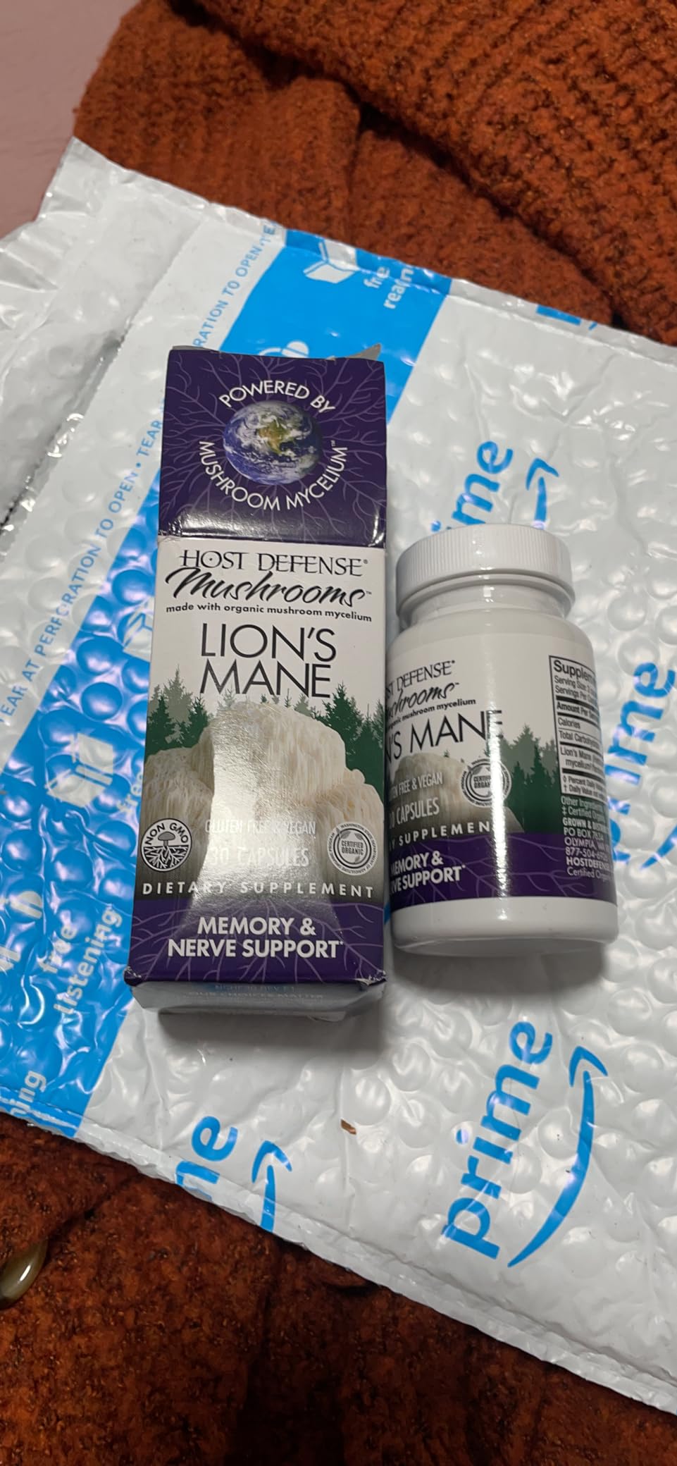 Host Defense Lion's Mane, Brain Health & Focus Support, 120 Capsules customer photo 1