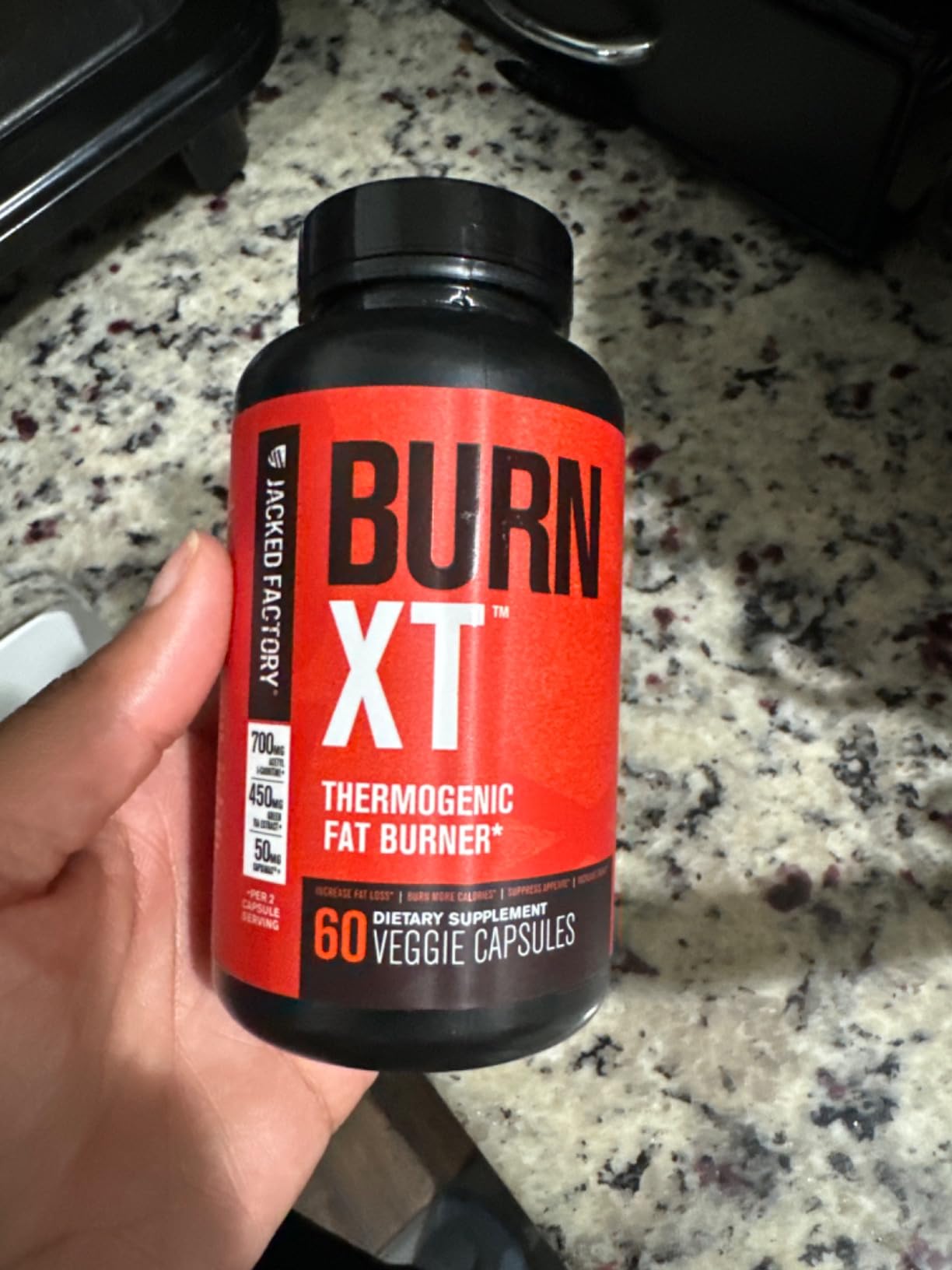 Jacked Factory Burn-XT Clinically Studied Fat Burner & Weight Loss Supplement - Appetite Suppressant & Energy Booster - with Acetyl L-Carnitine, Green Tea Extract and More - 60 Natural Diet Pills customer photo 1
