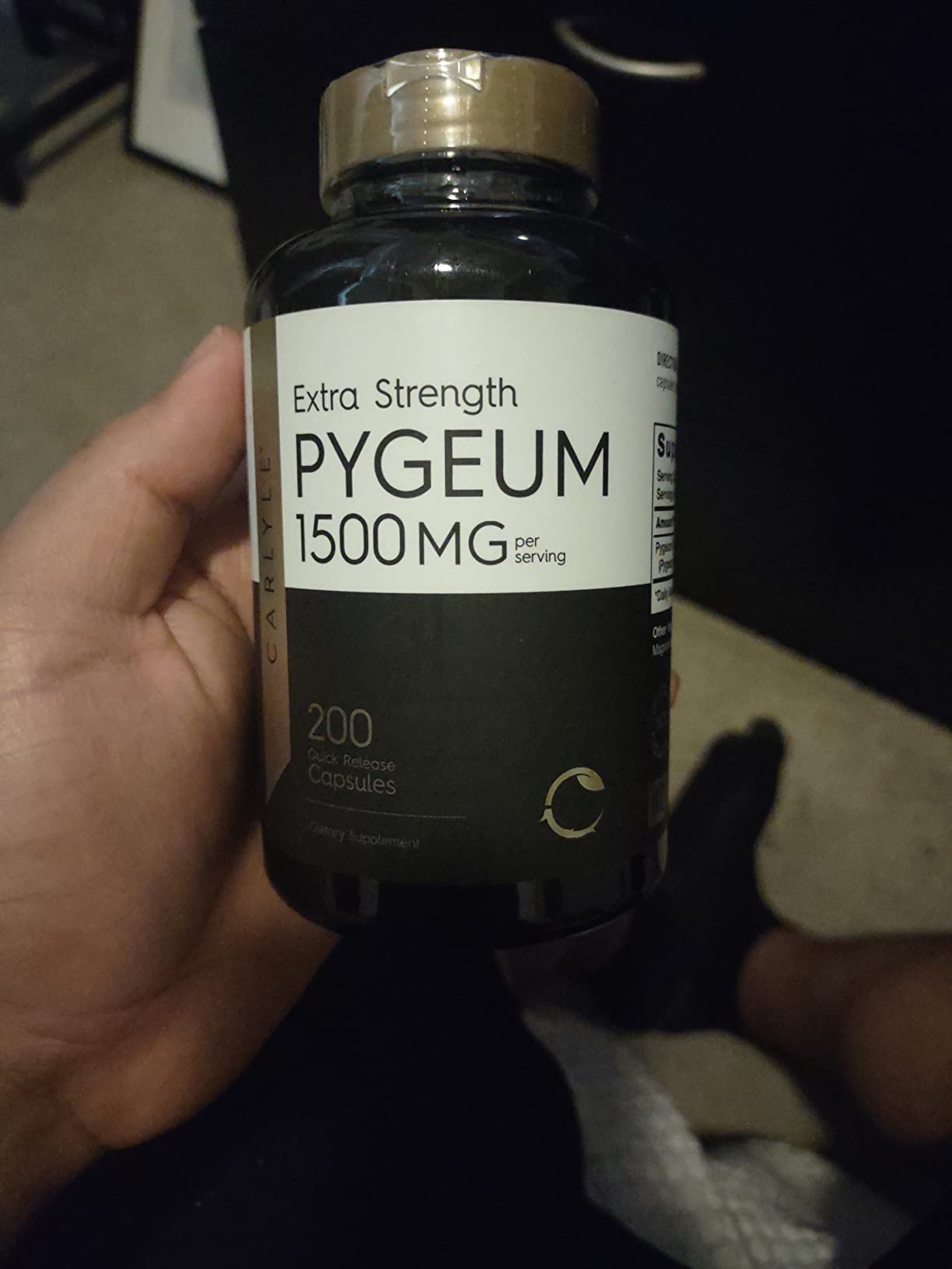 Carlyle Pygeum Africanum Bark | 200 Capsules | High Potency Extract customer photo 2