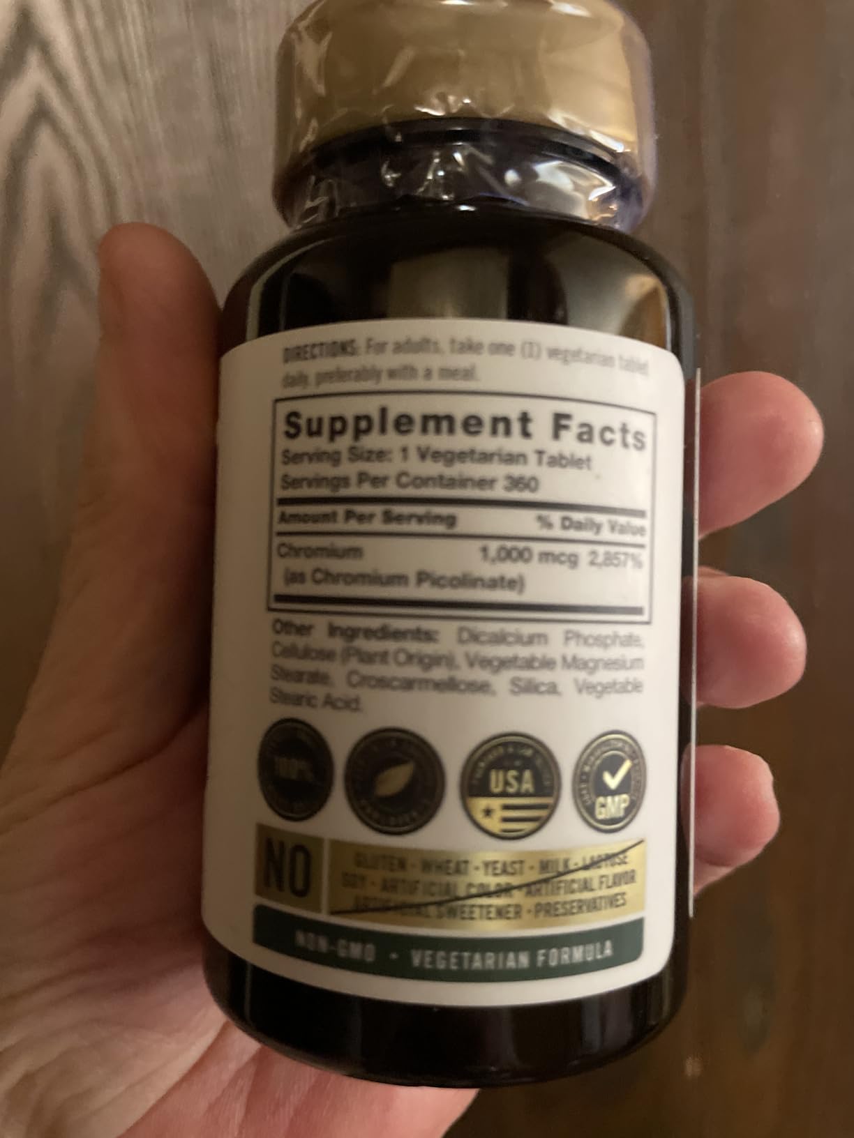 Carlyle Chromium Picolinate Supplement | 1000mcg | 360 Tablets customer photo 2