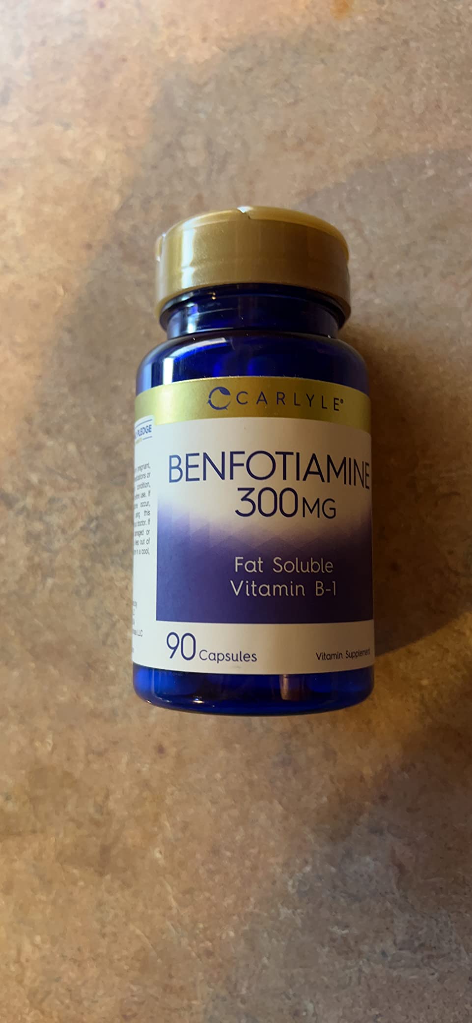 Carlyle Benfotiamine 300mg | 90 Capsules | Fat Soluble Vitamin B1 Thiamine customer photo 1