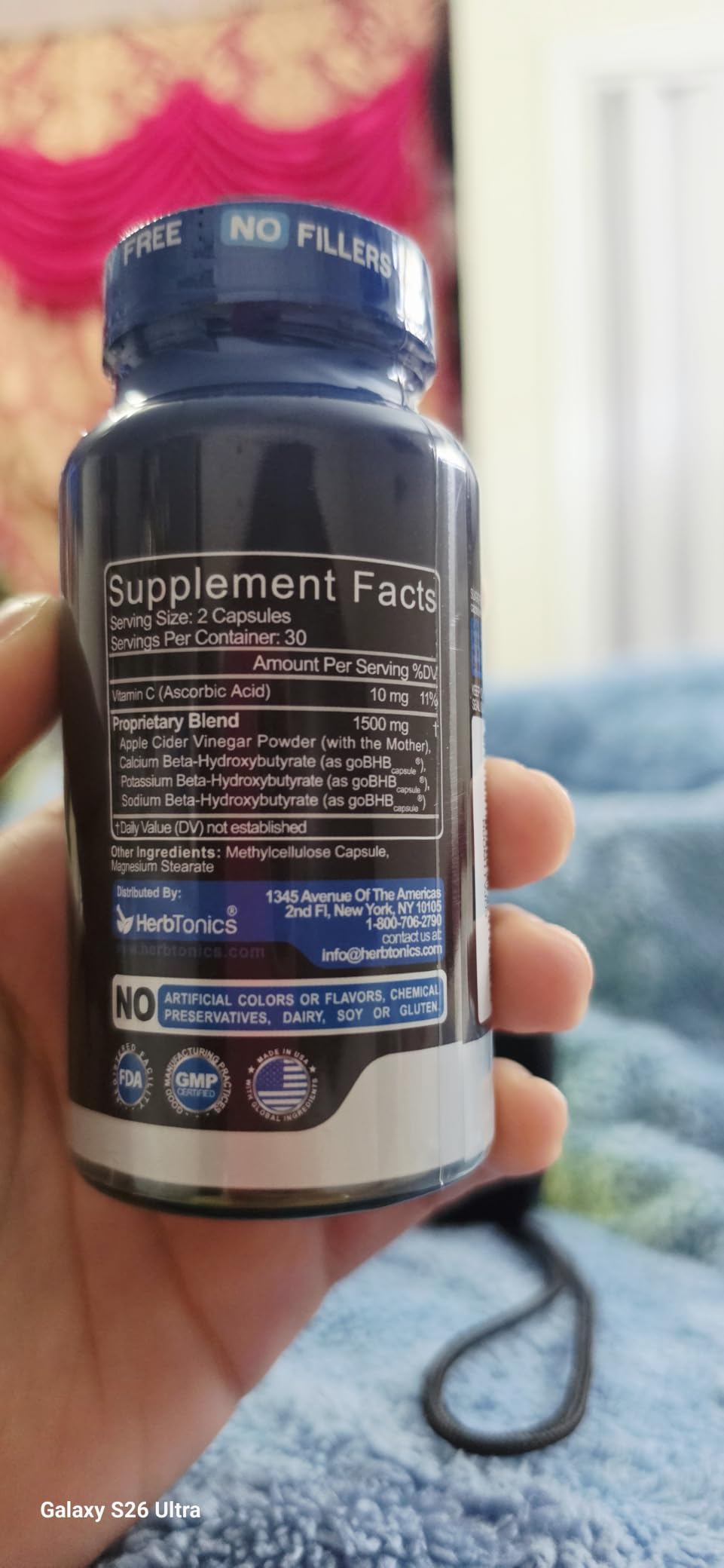 Herbtonics Apple Cider Vinegar + Keto BHB Capsules | GLP-1 Support for Appetite, Cravings & Weight Management | Metabolism Support with Satiety Support | 120 Capsules - 2 Month Supply customer photo 2