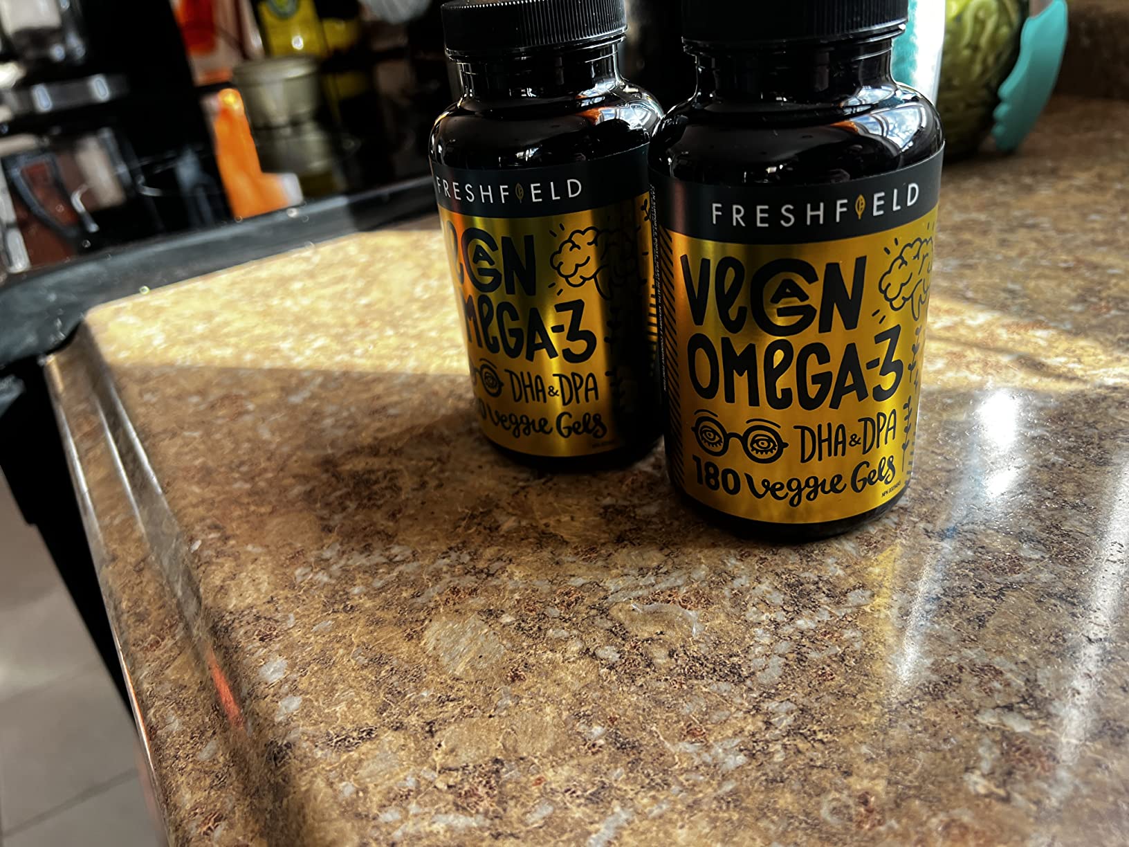 Freshfield Vegan Omega 3, Algae (Algal) Oil, Fish Oil Free Company, Third Party Tested, Carrageenan Free, DHA Supplement w/DPA, Plant Based Omega. Supports Heart, Brain, Joint Health. Lemon Scent customer photo 1