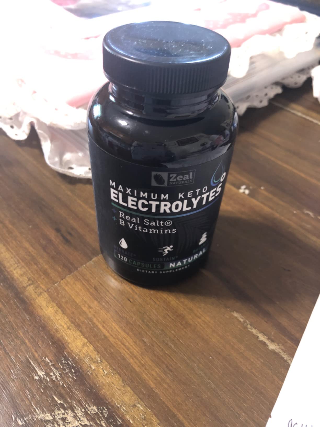 Zeal Keto Electrolyte Capsules - 120 Capsules | Keto Electrolytes Tablets for Rehydration | B-Vitamins + Pink Himalayan Salt | Potassium, Zinc, Magnesium, Sodium | Hydration Supplement customer photo 2