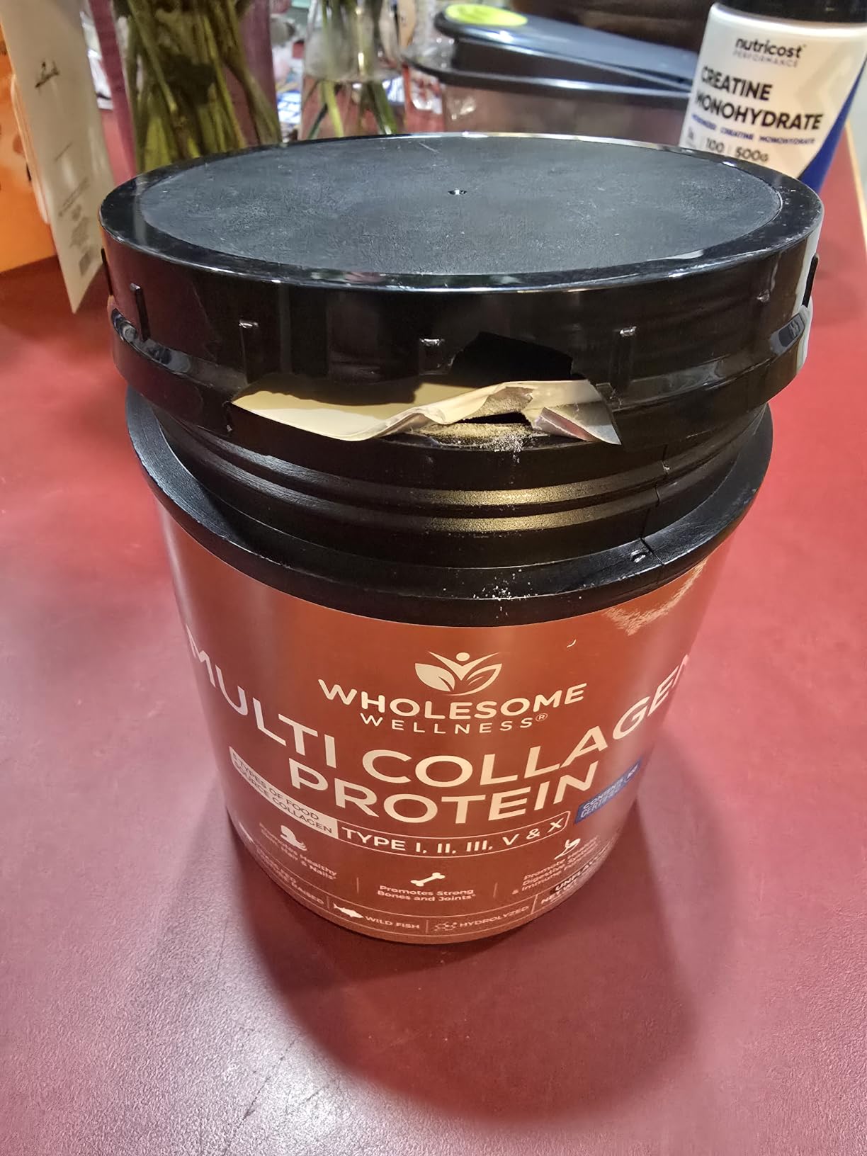 Wholesome Wellness Premium Multi Collagen Peptides Protein Powder for Women and Men, 5 Types of Hydrolyzed Collagen, Grass-Fed, Non-GMO & Unflavored, Pure Protein for Youthful Skin & Joint Recovery customer photo 2