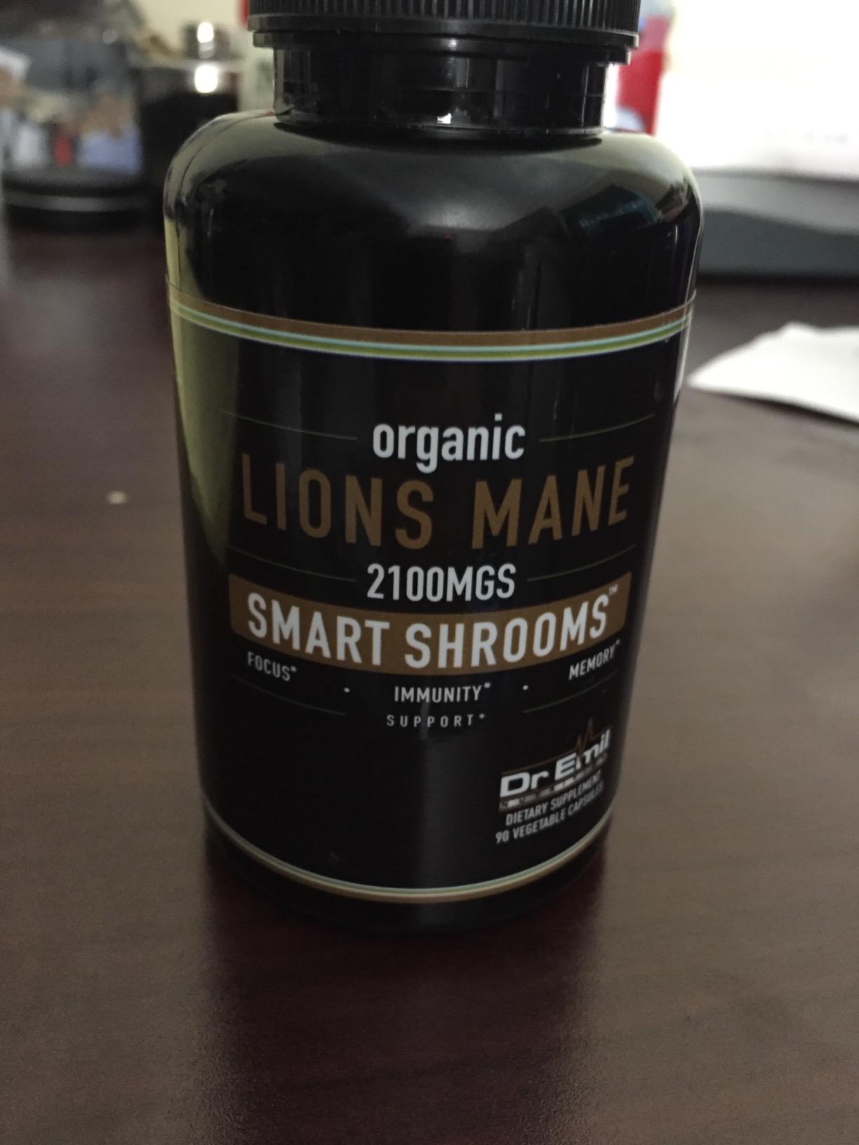 Dr. Emil Organic Lion's Mane Mushroom Supplement, Nootropic, 90 Capsules customer photo 1