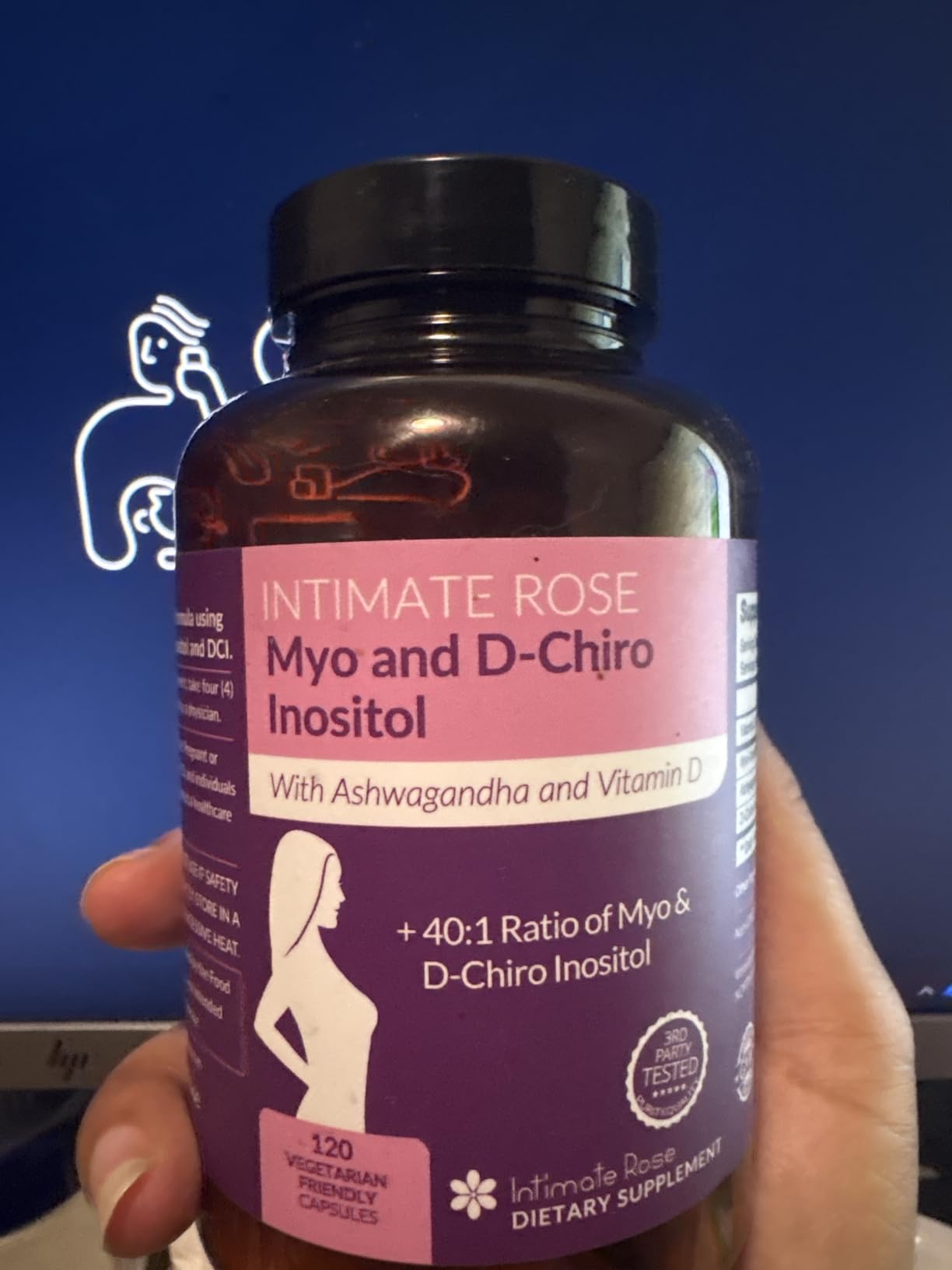 Myo-Inositol & D-Chiro Inositol for Hormone Balance for Women, 40:1 Ratio customer photo 1
