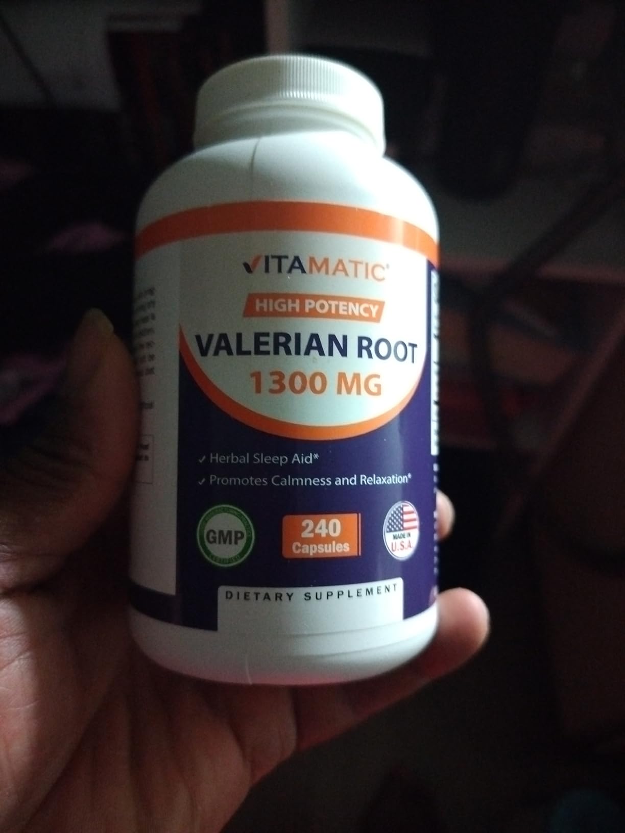 Vitamatic Valerian Root 20:1 Extract 250 mg, 240 Capsules customer photo 1