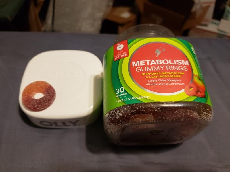 OLLY Metabolism Gummy Rings, Cellular Energy Supplement,* ACV - 30 Count customer photo 2