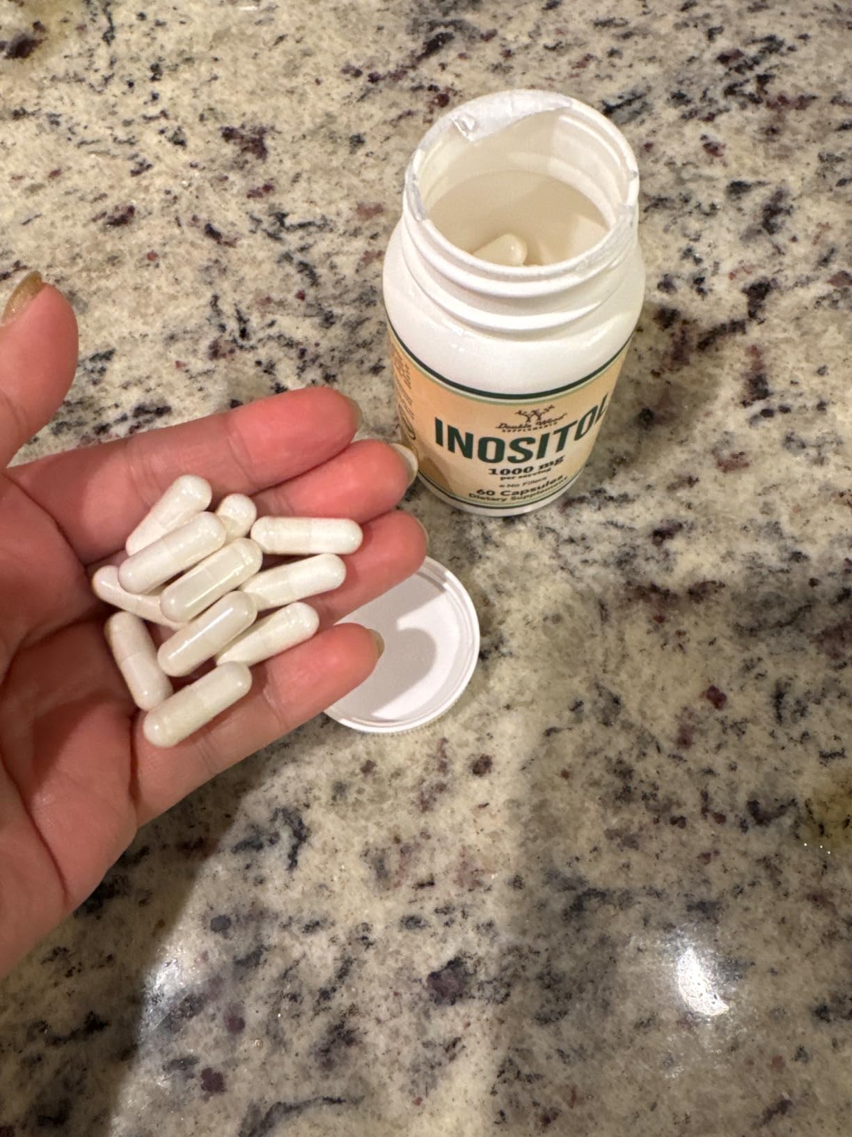 Inositol (myo inositol) 1,000mg, PCOS Supplement for Women, 60 Capsules customer photo 1