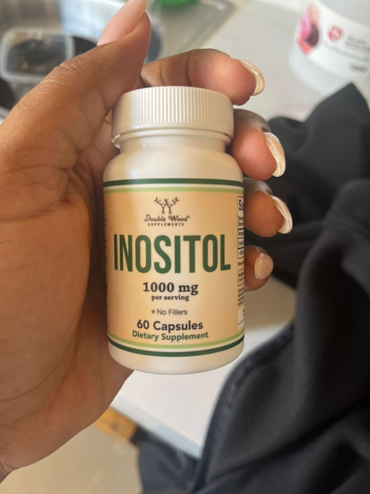 Inositol (myo inositol) 1,000mg, PCOS Supplement for Women, 60 Capsules customer photo 2