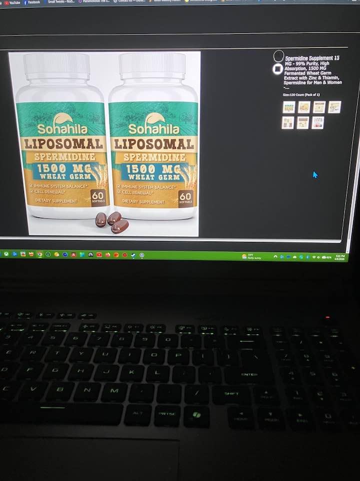 Spermidine Supplement 15 MG - 99% Purity, High Absorption, 1500 MG Fermented Wheat Germ Extract with Zinc & Thiamin, Spermidine for Men & Women - Cellular Renewal, Aging Defense, Energy, 120 Softgels customer photo 1