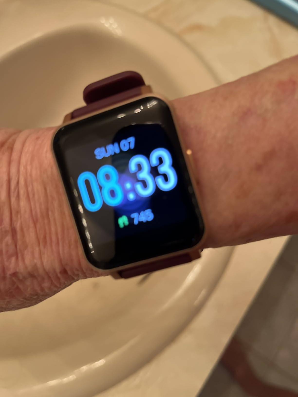 Fitness Tracker Watch with Heart Rate, No App No Phone Required, Pedometer customer photo 2