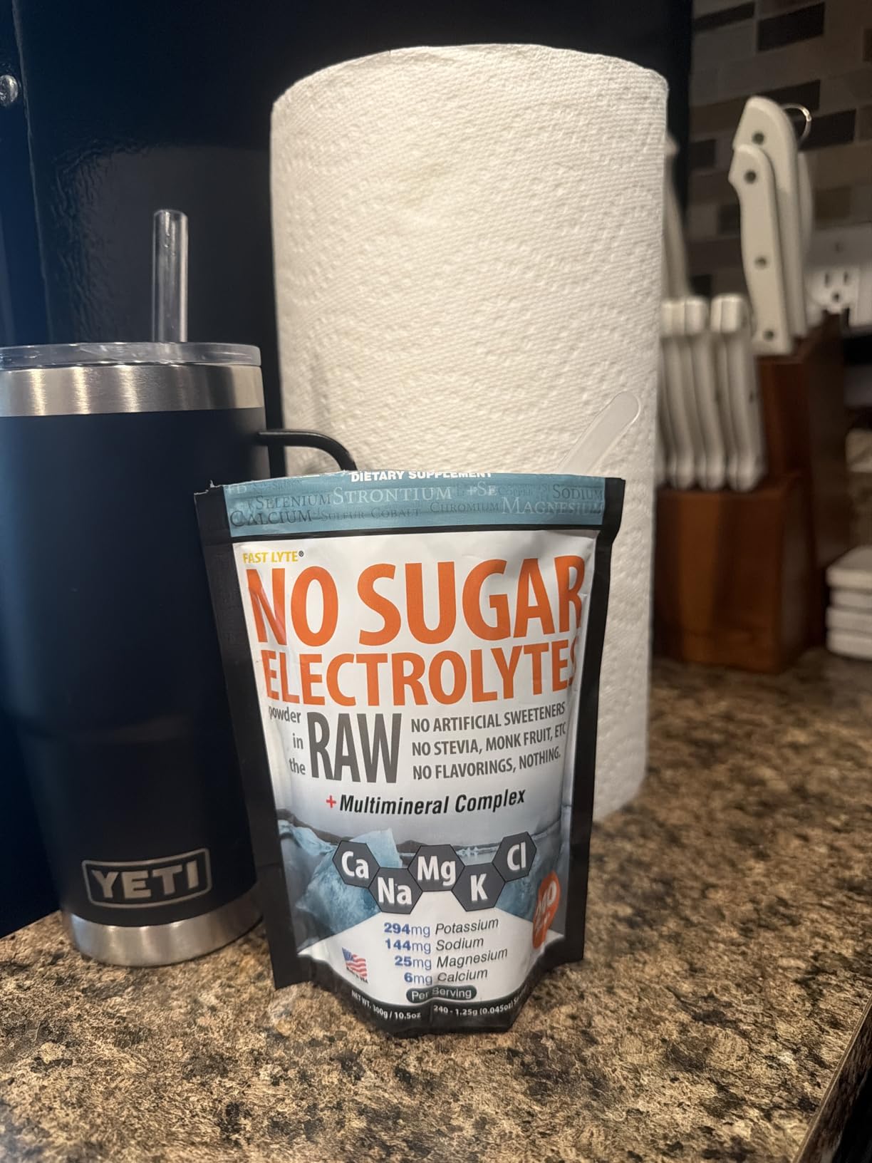 FAST LYTE No Sugar Electrolytes Powder in the Raw | Mix in Coffee, Soup, Juice, Water, Smoothies, Broth, Anything | No Sweeteners or Flavorings | Keto & Sugar Free | Non-GMO & Vegan customer photo 2