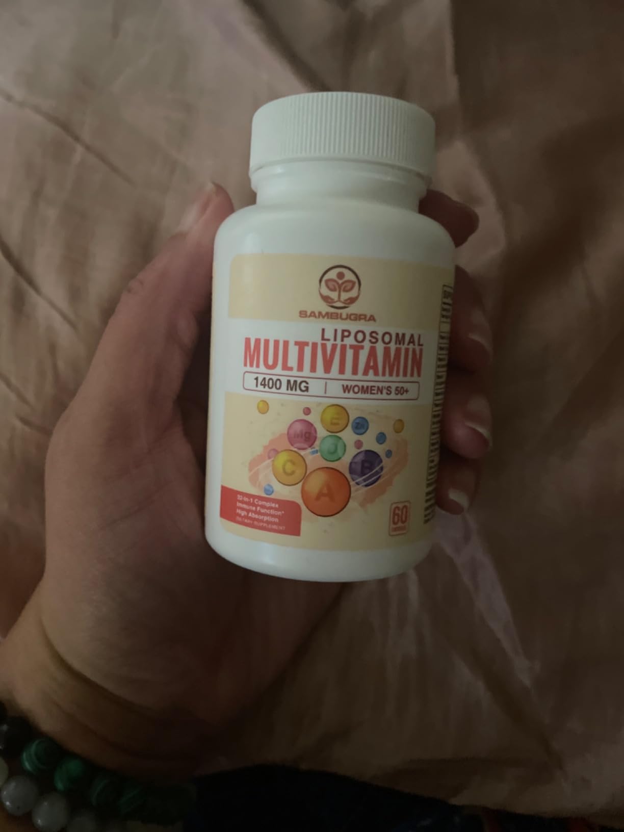 Sambugra Liposomal Multivitamin for Women 50+ - Women Daily Multivitamin with 32 Ingredients, CoQ10, Vitamins C, B, D, E for Cardiovascular & Bone Health Support - Iron-Free (60 Capsules) customer photo 1