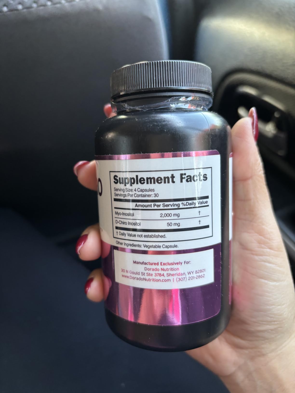 Myo-Inositol & D-Chiro Inositol Supplement For Women (120 Capsules, 2050mg Per Serving Ideal 40:1 Ratio Myo Inositol) Hormone Balance for Women - Third Party Tested, Vegan Safe & USA Made - 120 Count customer photo 1