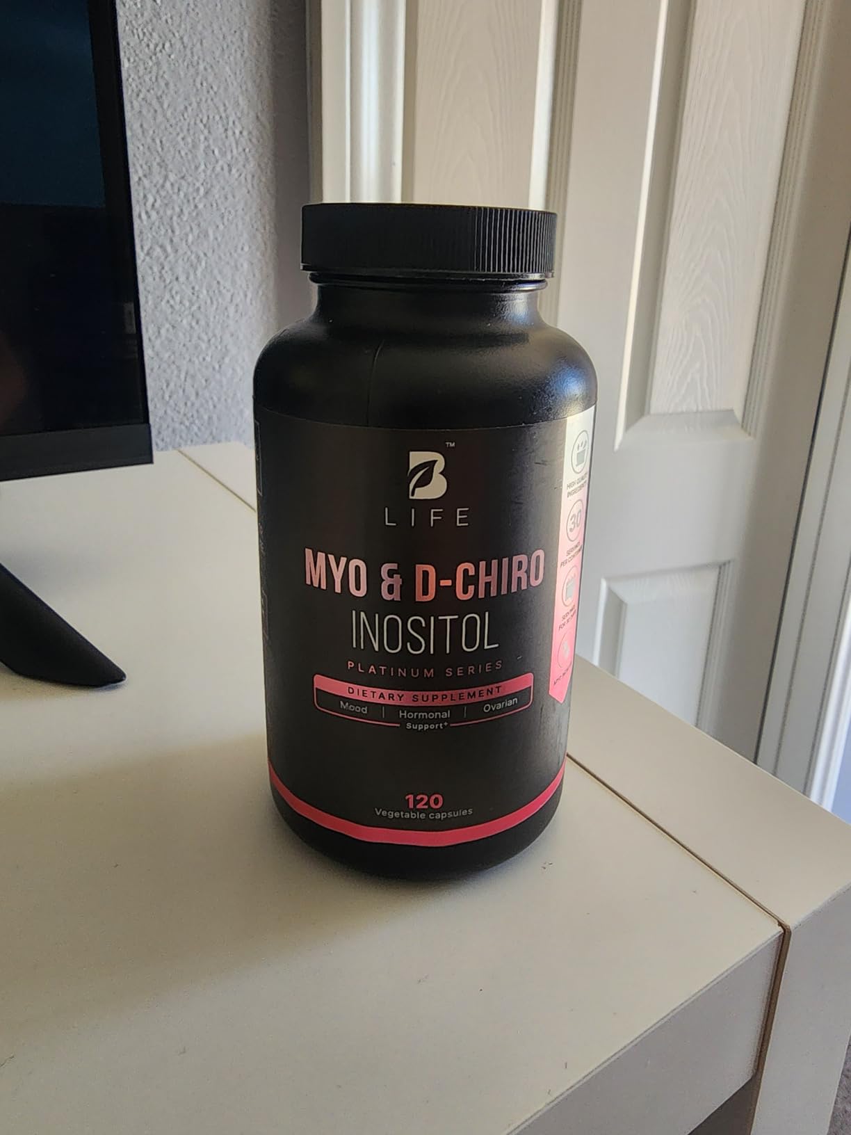B Life Company Myo-Inositol & D-Chiro Inositol 40:1 | Hormone Balance for Women Support | Inositol Supplement for Women | Vitamin B8 | 120 Caps customer photo 1