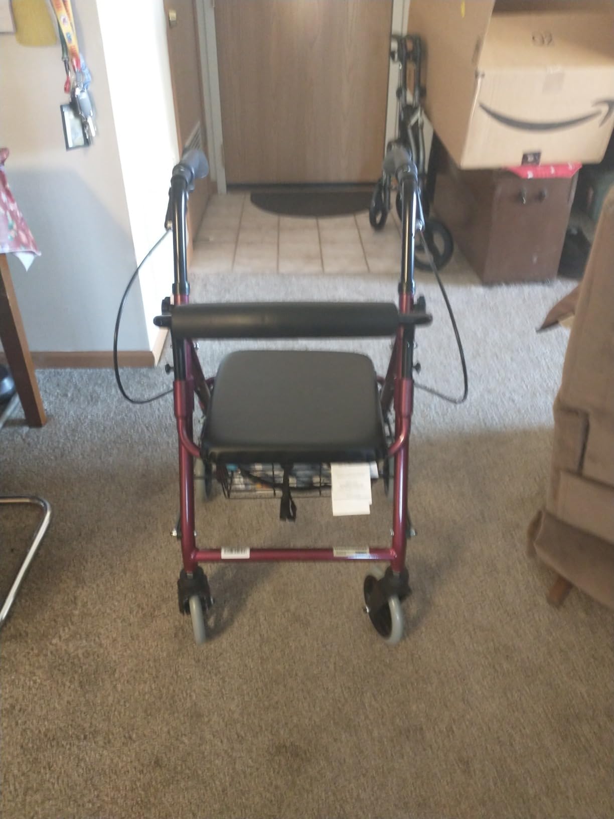 Lumex Walkabout Junior Rollator - Narrow Rolling Walker with Seat for Seniors & Small Spaces customer photo 1