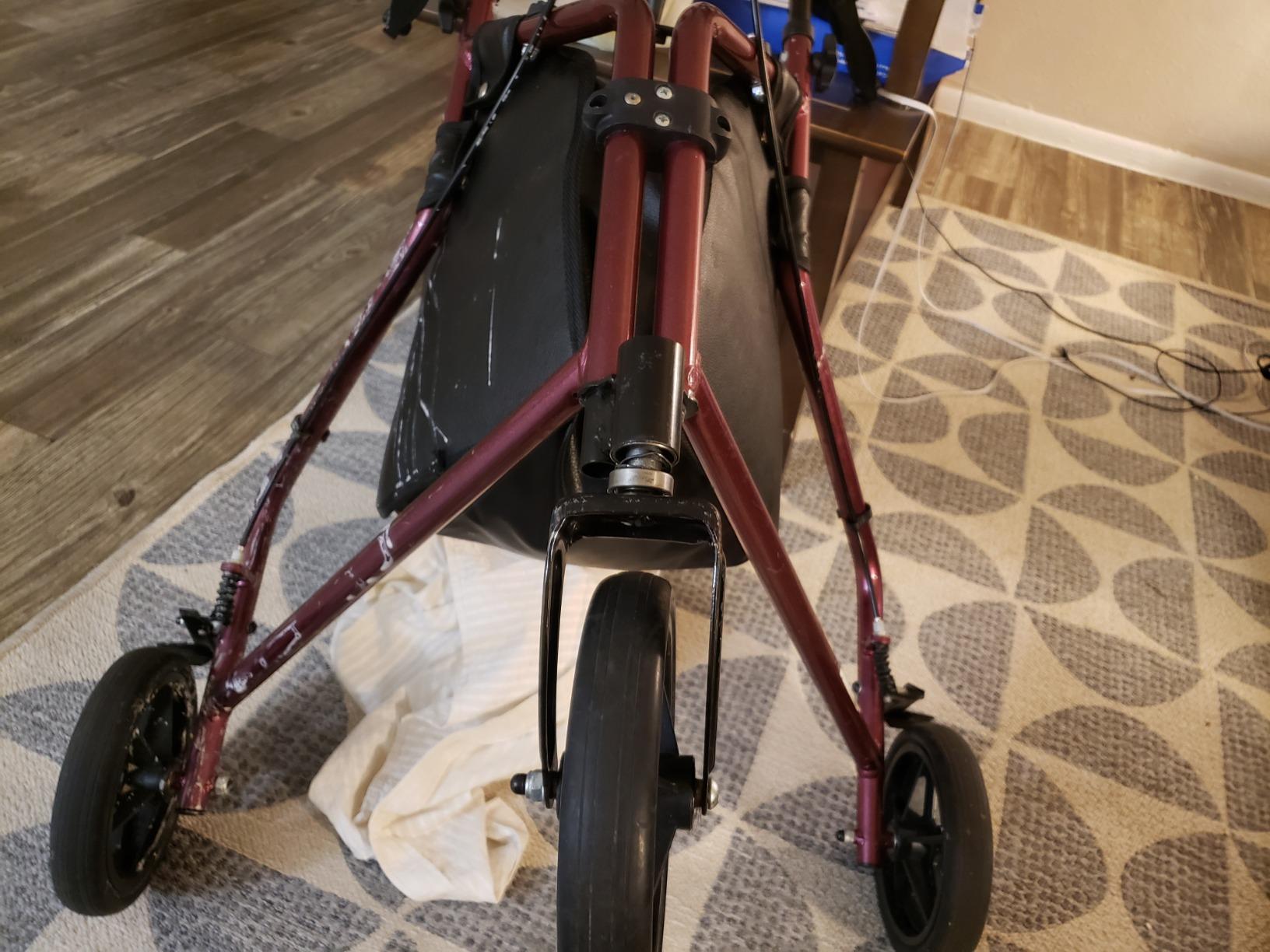 Lumex 3 Wheel Cruiser - Lightweight & Narrow Three Wheel Walkers for Seniors & Tight Spaces customer photo 2