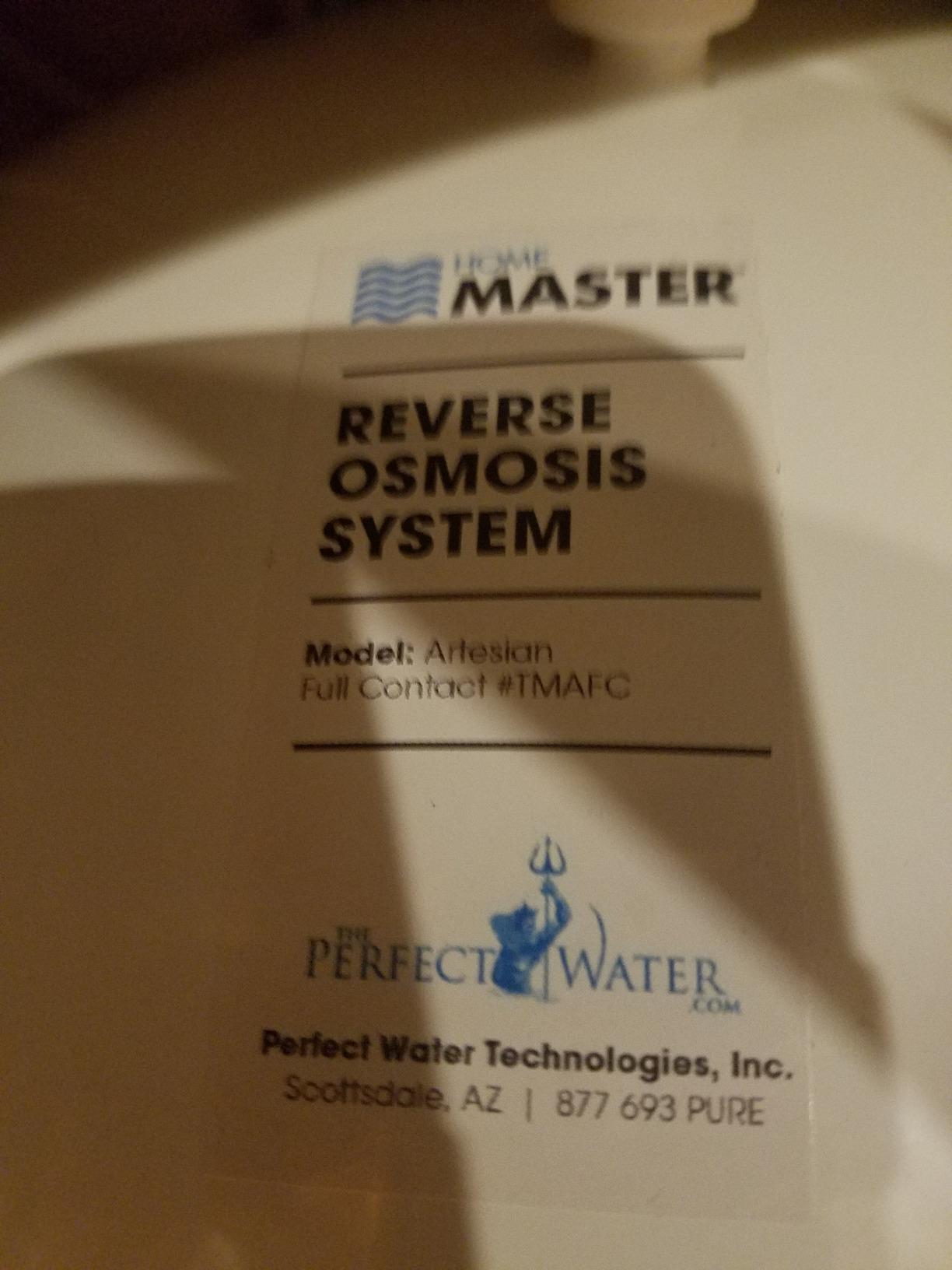 Home Master TMAFC Artesian Full Contact Reverse Osmosis System, 7-stages, Patented 2-Pass Alkaline Remineralization, Fast 4.5s Fill Rate, 8.5” catalytic carbon, 5-year limited parts customer photo 2