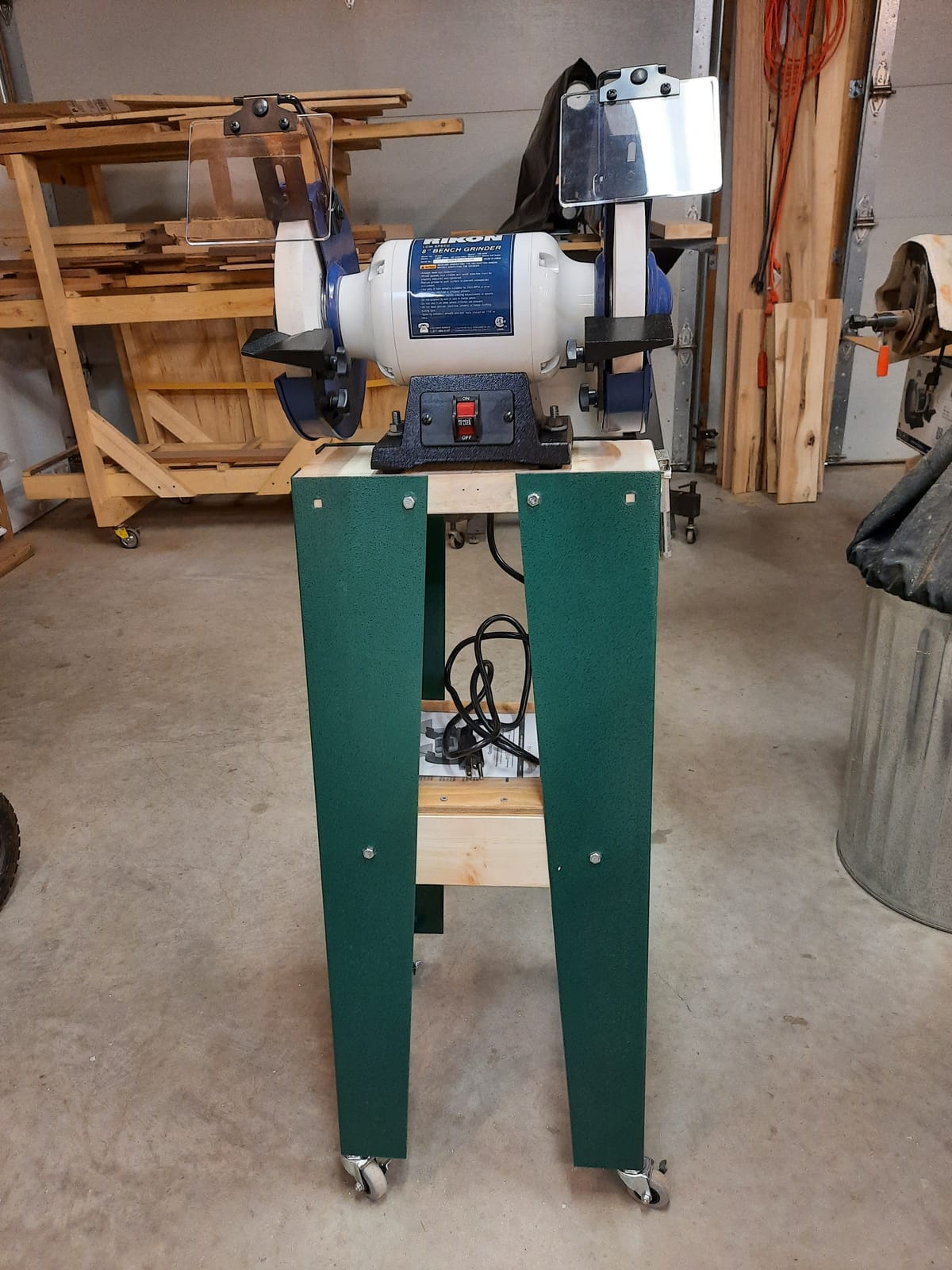 RIKON Professional Power Tools, 80-805, 8â€ Slow Speed Bench Grinder, Powerful Shop Table Tool, Perfect for Sharpening, With Anti-Vibration Rubber Feet customer photo 1