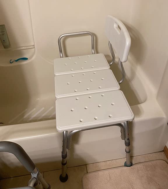 Carex Shower Bench and Shower Chair For Elderly and Disabled with Height Adjustable Legs, Tub Bench Converts to Right or Left Hand Entry, Shower Chair For Bathtub customer photo 2