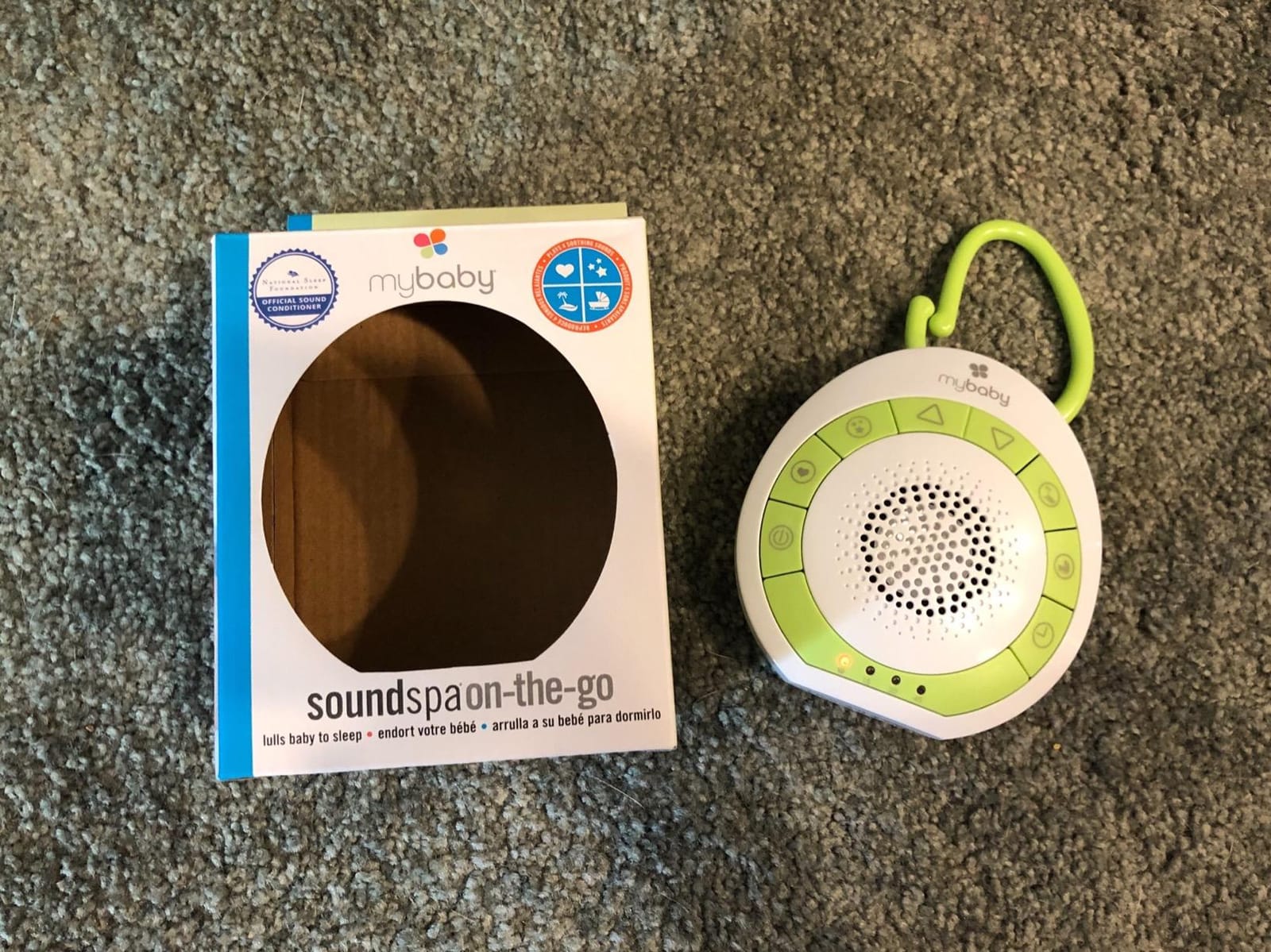 MyBaby Sound Machine, White Noise for Baby, Travel, Nursery and On The Go customer photo 2