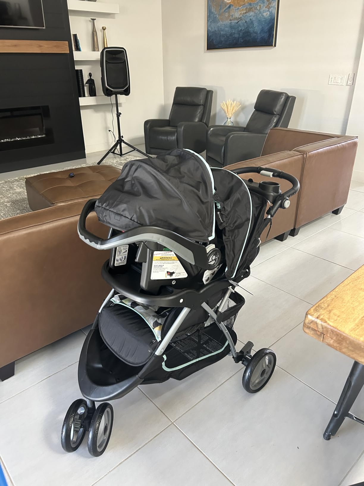 Baby Trend EZ Ride 35 Travel System Stroller & Infant Car Seat, Doodle Dots customer photo 2
