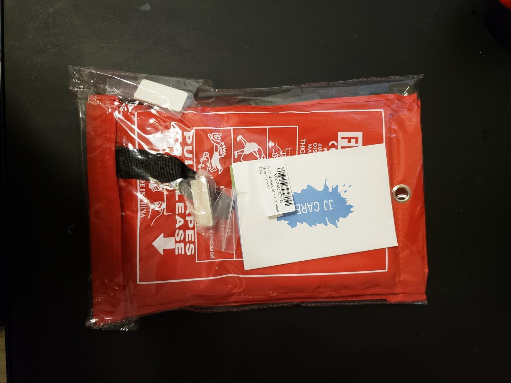 JJ CARE Fire Blanket – 5 Pack with Hooks, 40