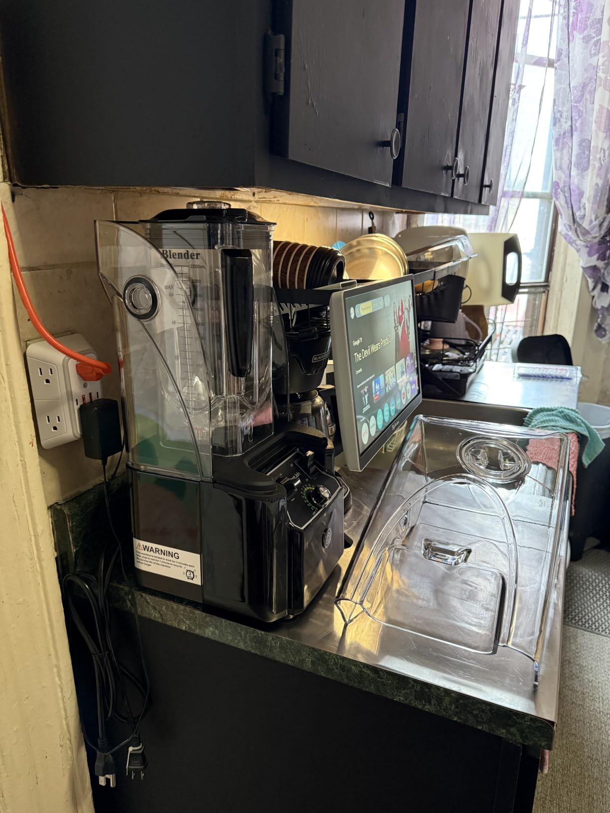 WantJoin Professional Commercial Blender With Shield Quiet Sound Enclosure 2200W Industries Strong and Quiet Professional-Grade Power, Self-Cleaning, Black customer photo 2