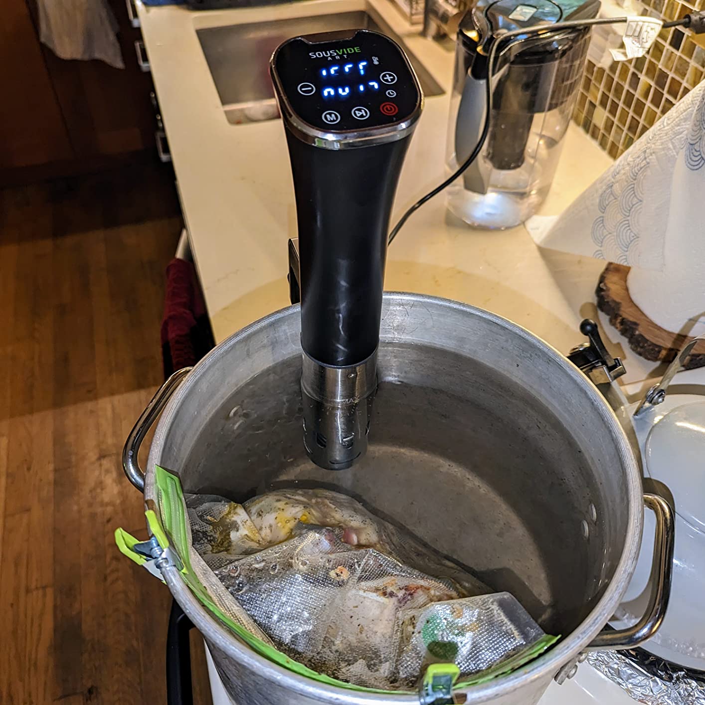 Sous Vide Cooker 1000W | Digital Sous Vide Machine with 30 Vacuum Seal Bags customer photo 2