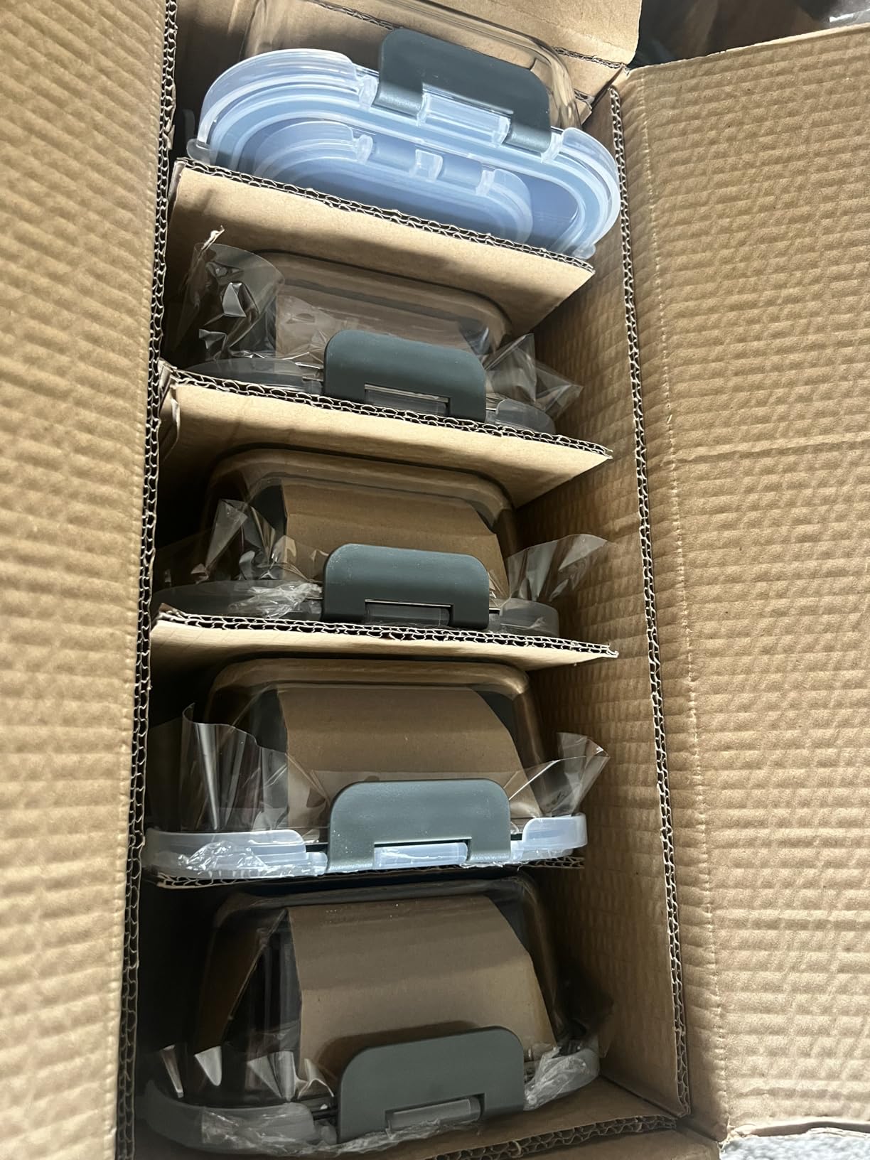 M MCIRCO 10 Pack Glass Food Storage Containers with Lids, Gray customer photo 1