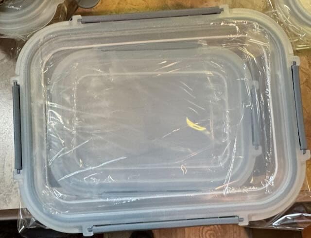 AILTEC Glass Food Storage Containers with Lids 9 Pack, 3 Shape Airtight Set customer photo 2