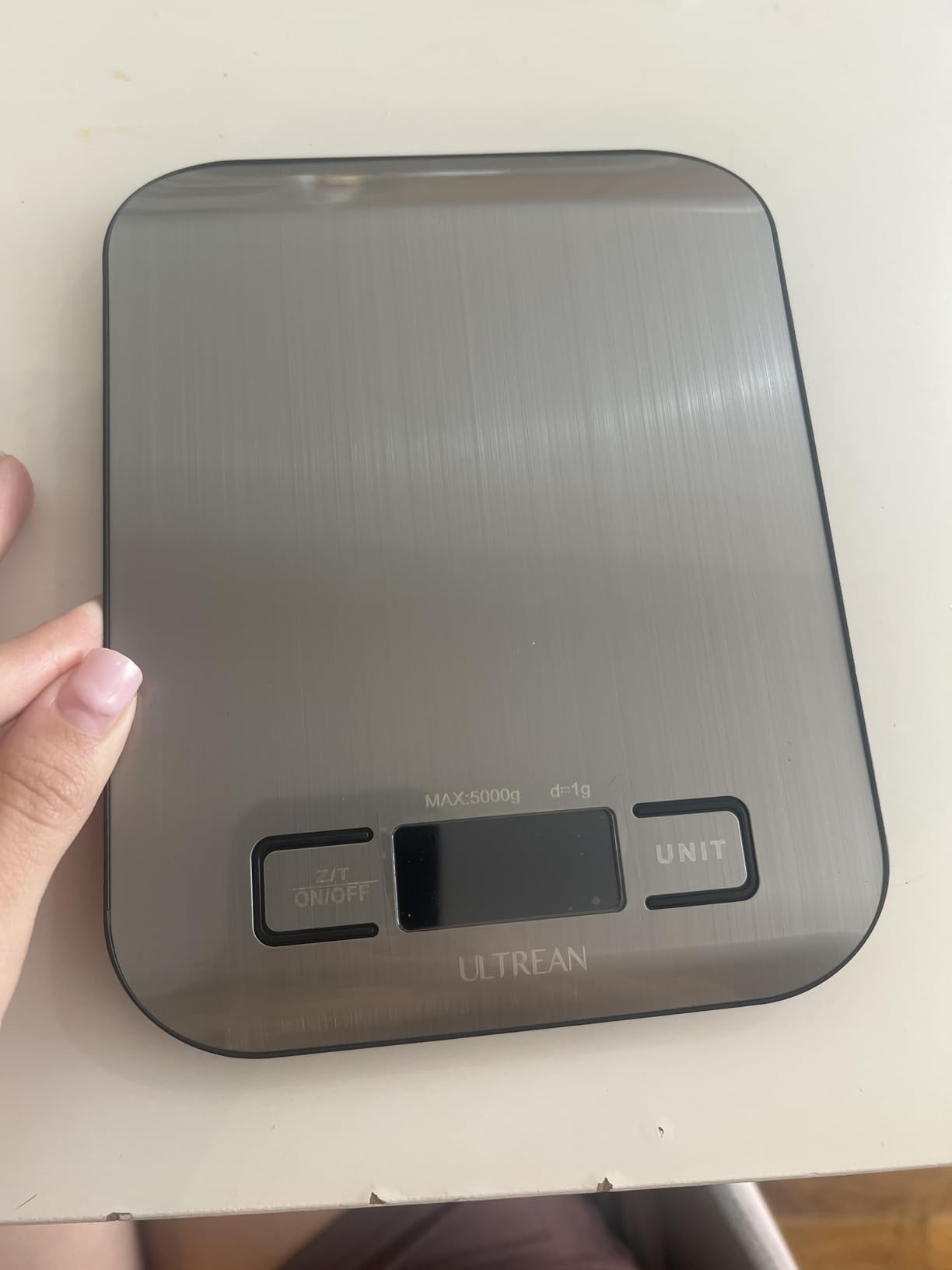 Ultrean Food Scale, Digital Kitchen Scale with LCD Display, Weight Grams and Ounces for Baking Cooking and Meal Prep, 6 Units with Tare Function, 304 Stainless Steel, 11lb (Batteries Included) customer photo 1