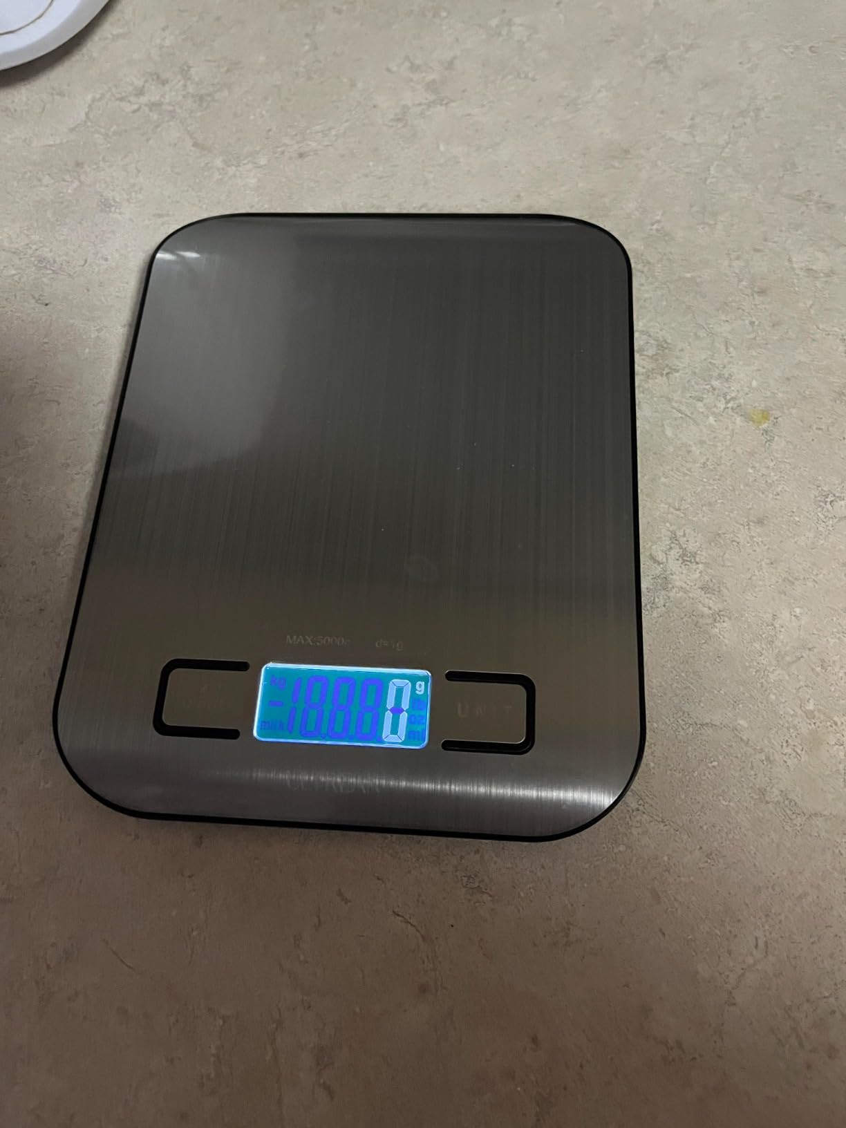 Ultrean Food Scale, Digital Kitchen Scale with LCD Display, Weight Grams and Ounces for Baking Cooking and Meal Prep, 6 Units with Tare Function, 304 Stainless Steel, 11lb (Batteries Included) customer photo 2