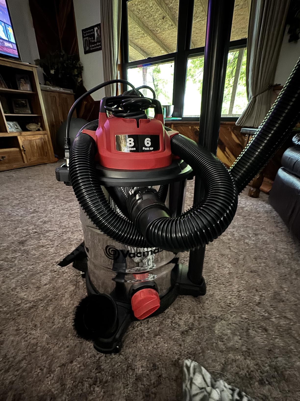 Vacmaster VOC508S 1101 5-Gal 4 Peak HP Stainless Steel Wet/Dry Vac Red customer photo 2