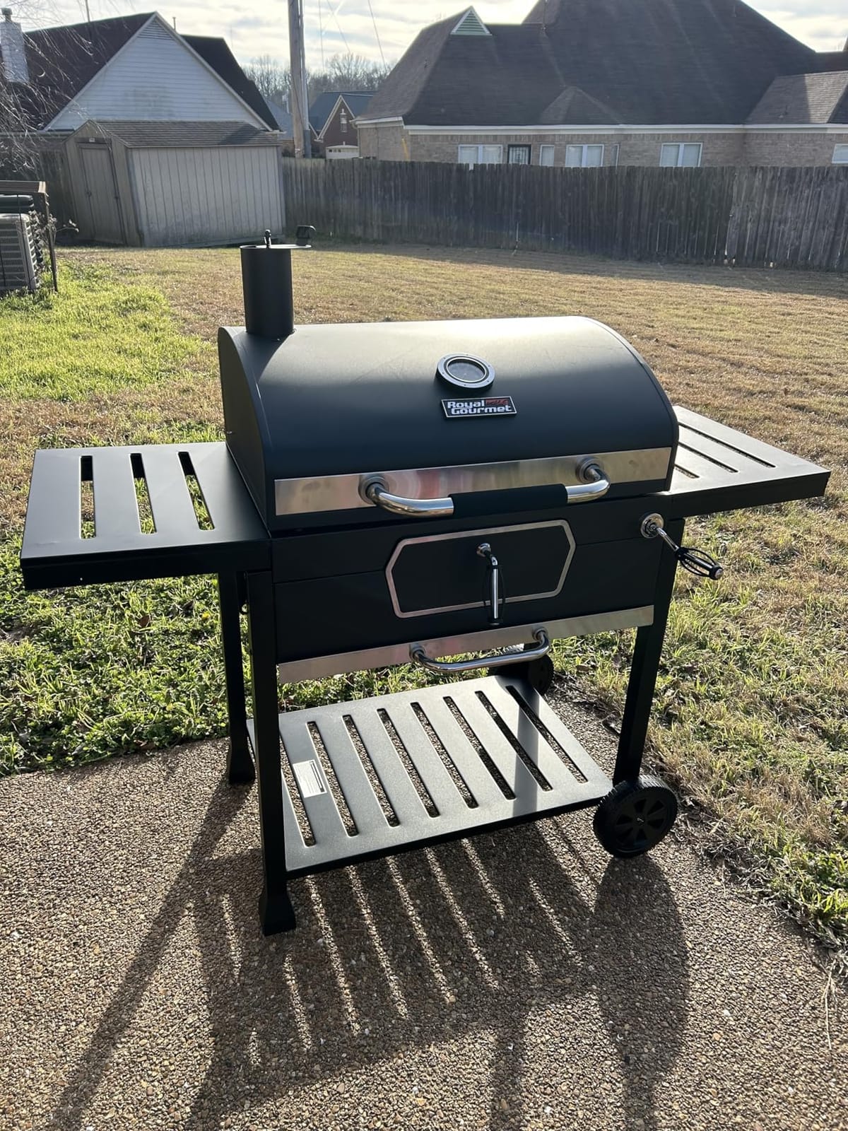 Royal Gourmet CD2030AN Deluxe 30-Inch Charcoal Grill, Collapsible Tables customer photo 1