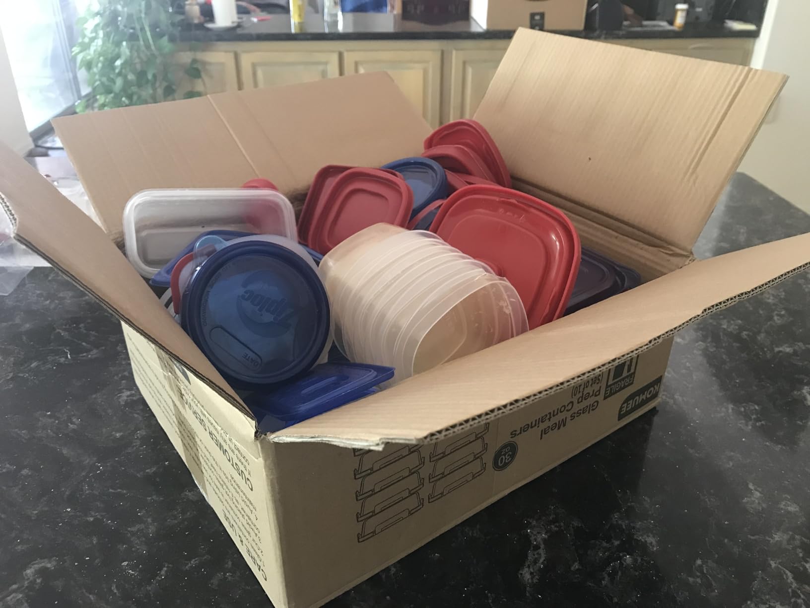 KOMUEE 10 Packs 30 oz Glass Meal Prep Containers with Lids customer photo 1