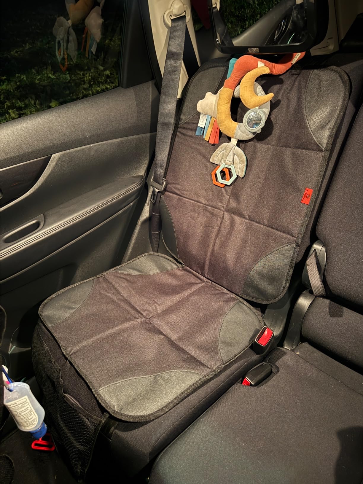 XHYANG Car Seat Protector 1 Pack Car Seat Cushion Mat Thickest Padding,Waterproof 600D Fabric Car Seat Covers for Non-Slip Backing Mesh Pockets for Baby and Pet (Black, 1 Pc) customer photo 1