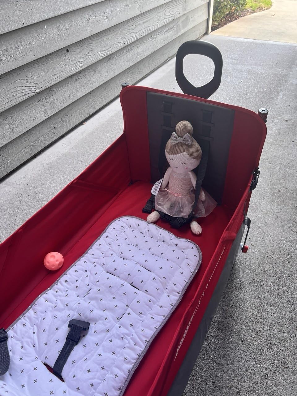 Radio Flyer Wagon for Kids, Baby Stroller, Outside Toys for Toddlers 1-3, Rolling Cart, Beach Cart with Wheels, Trav'ler Stroller Wagon with Protective Cover, for Ages 1+ Years customer photo 2
