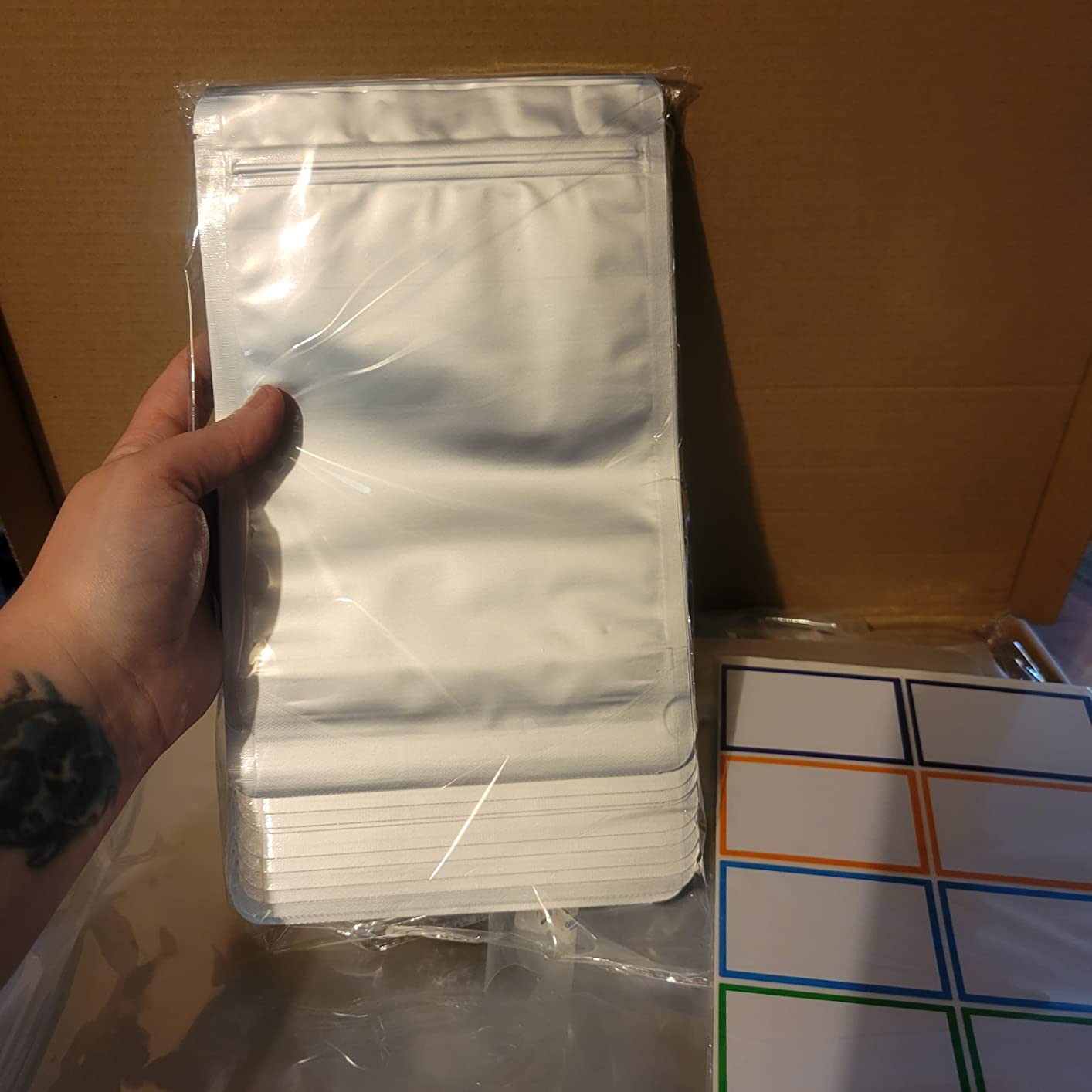 15 Mil 5 Gallon Mylar Bags for Food Storage with 2500cc Oxygen Absorbers customer photo 1