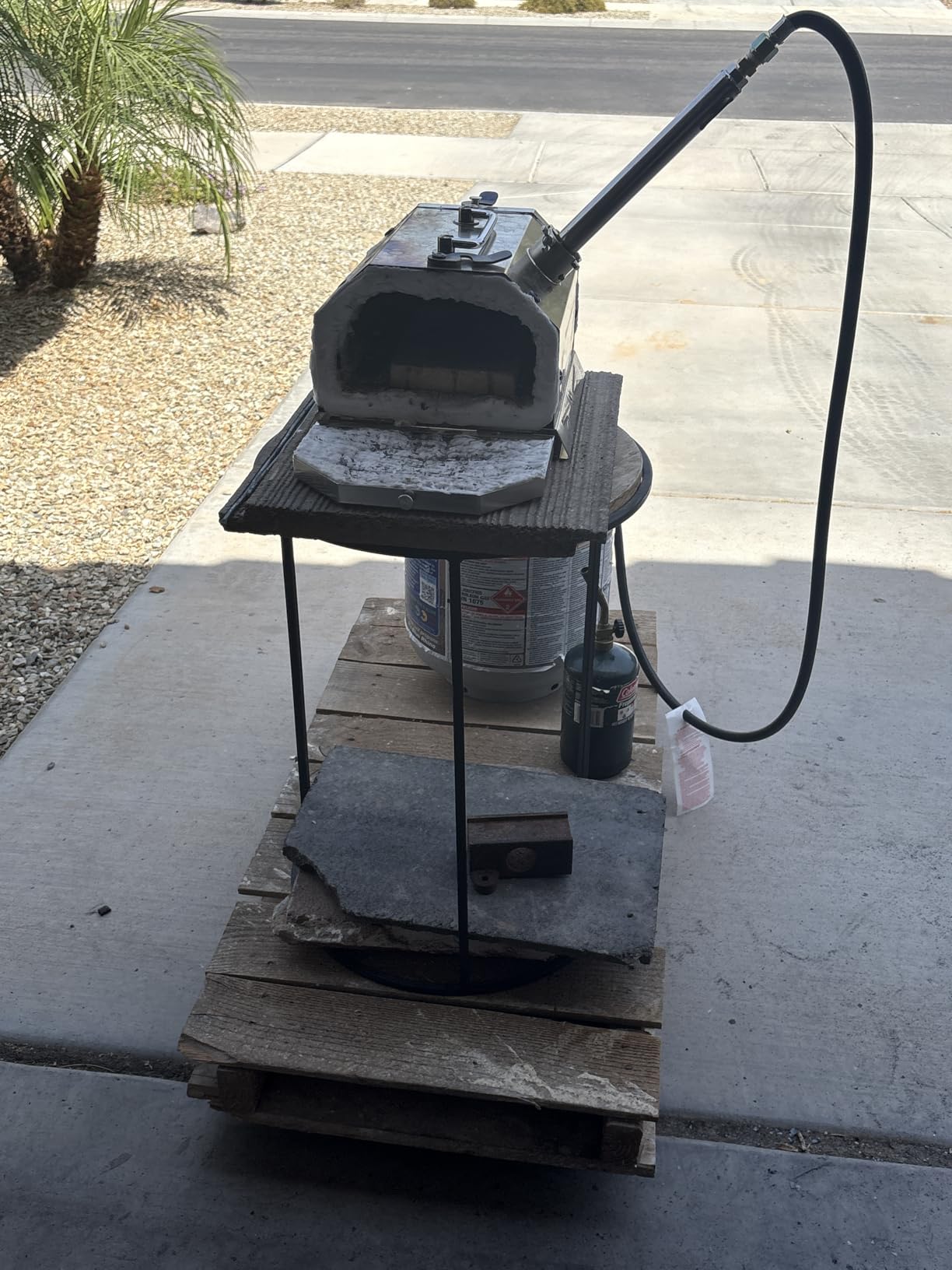 2 Burner Propane Blacksmith Forge Kit, 2600°F Metal Forge customer photo 2