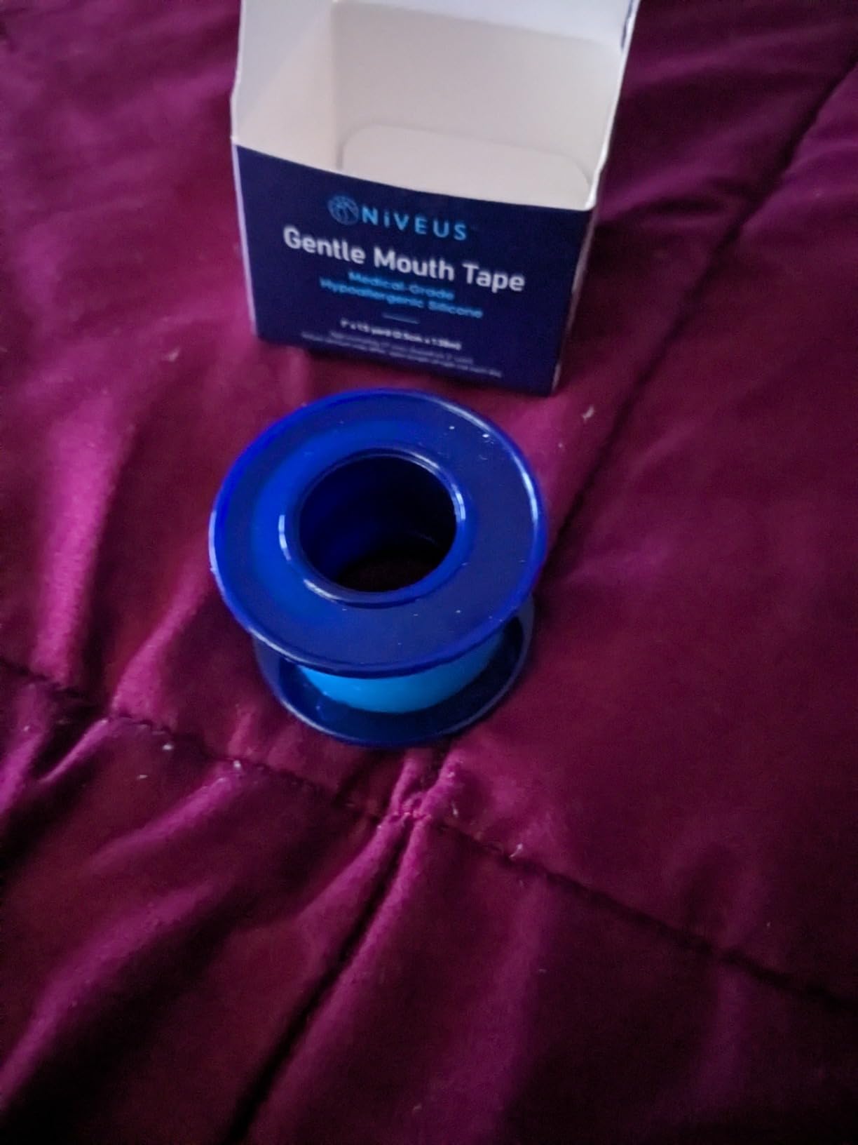 Niveus Gentle Silicone Tape Strips - Dentist Developed, Clear Soft Perforated Silicone Adhesive, FSA HSA Approved, for Sensitive Skin (1 Blue Tape Roll) customer photo 1