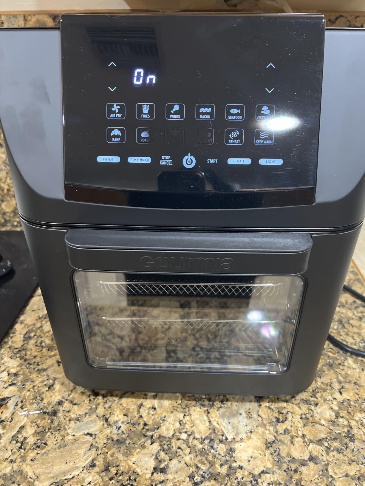 Gourmia Air Fryer - 14 Qt Rotisserie Oven with Window, Stainless Steel customer photo 1